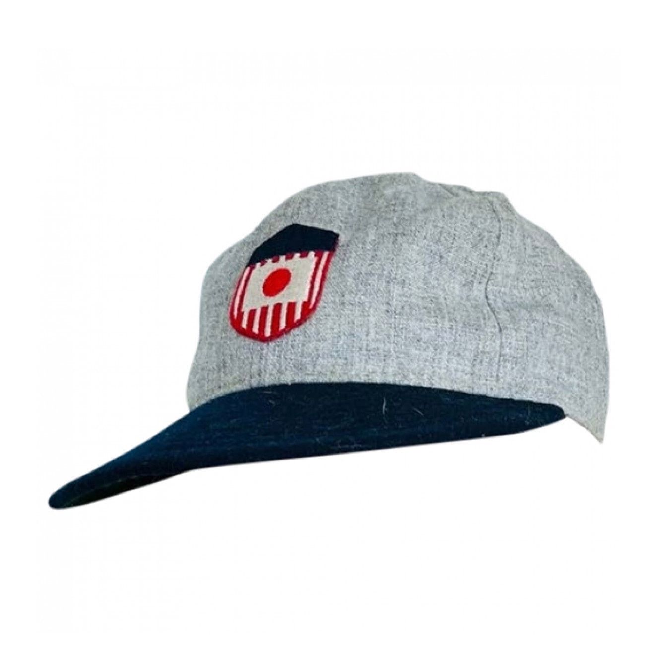 Ebbets Field Flannels EBBETS FIELD Grey Flannel Brown Leather Baseball Hat Cap Men Size ONE SIZE - 2 Thumbnail