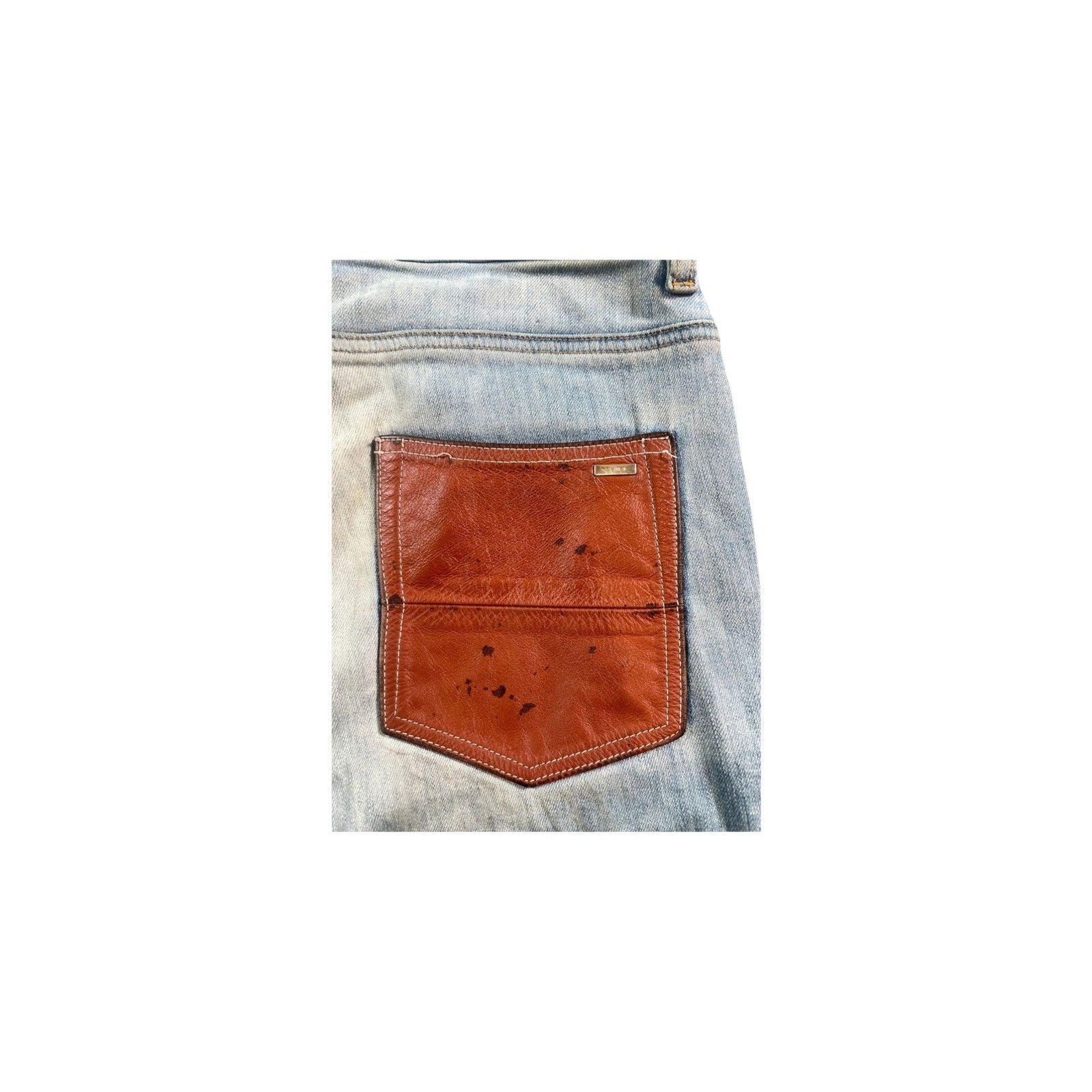 Amiri Amiri Side Logo Light Wash & Clay Jeans Size US 32 / EU 48 - 3 Thumbnail
