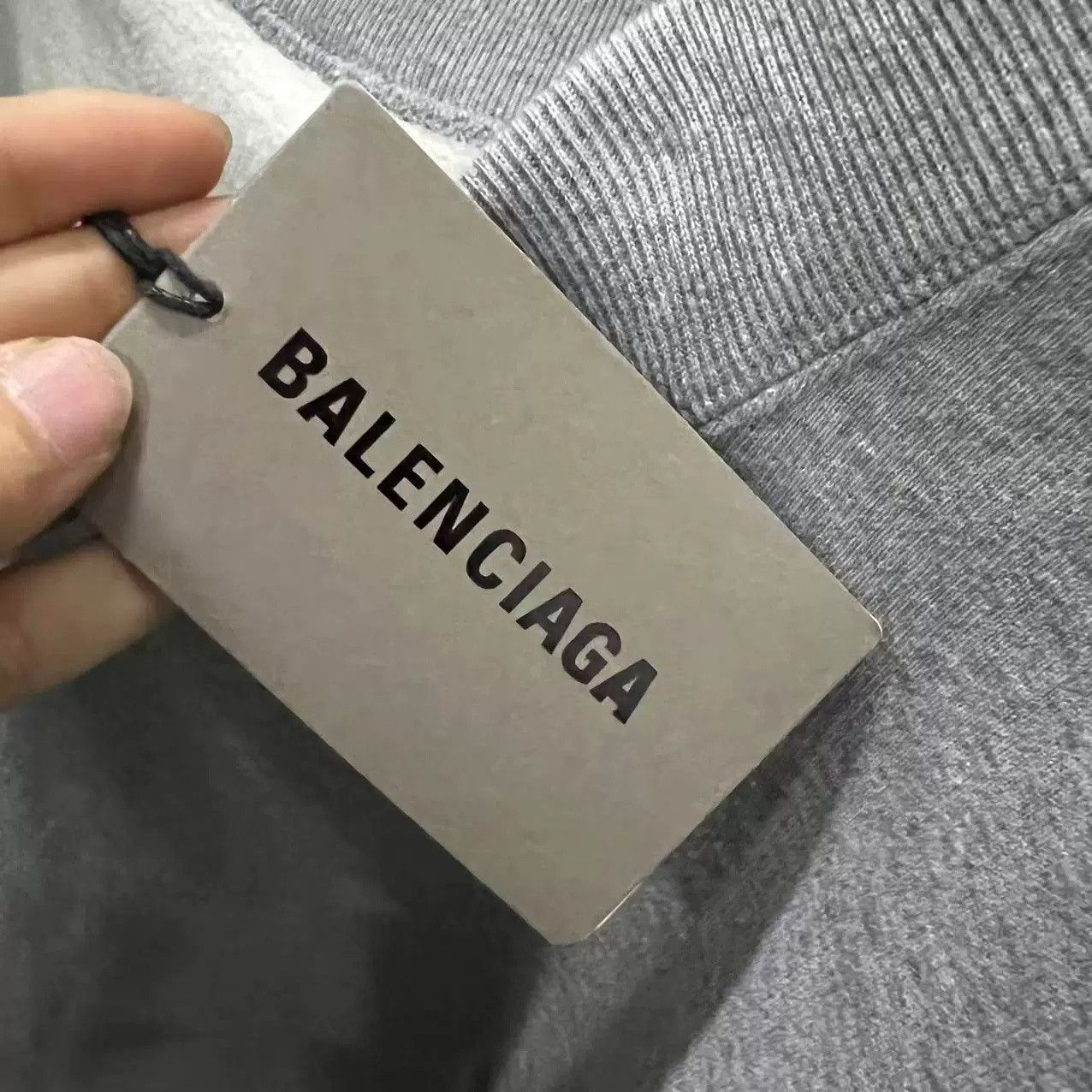 Balenciaga Balenciaga Gray Embroidered Double B Sweatshirt Size US S / EU 44-46 / 1 - 7 Thumbnail
