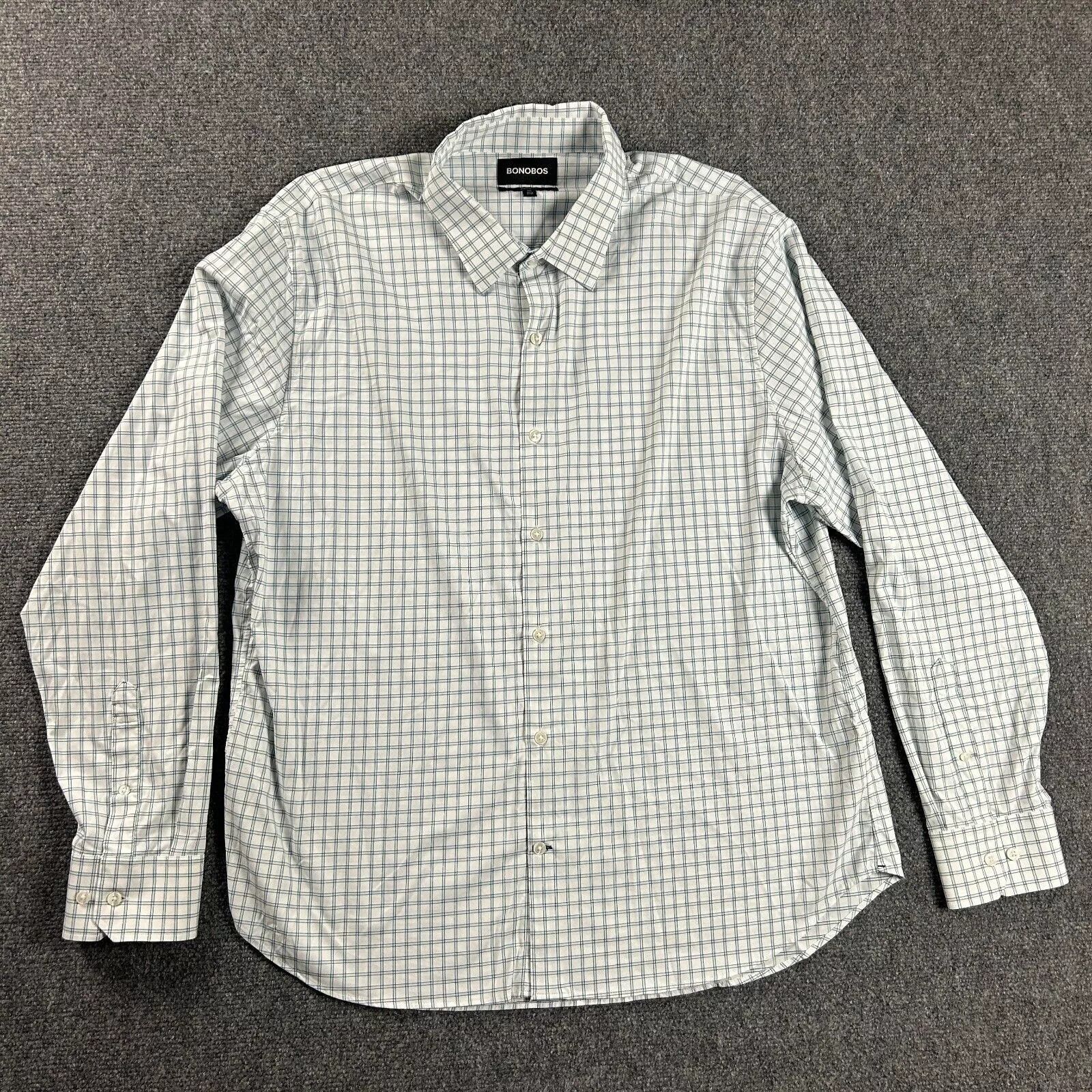 Bonobos Bonobos Shirt Mens XXL Check 2XL Athletic Fit Stretch Size US XXL / EU 58 / 5 - 1 Thumbnail