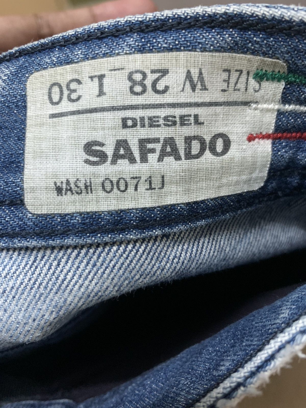 Diesel Made in Italy Punk Distressed Diesel Safado Jeans Size US 34 / EU 50 - 18 Thumbnail