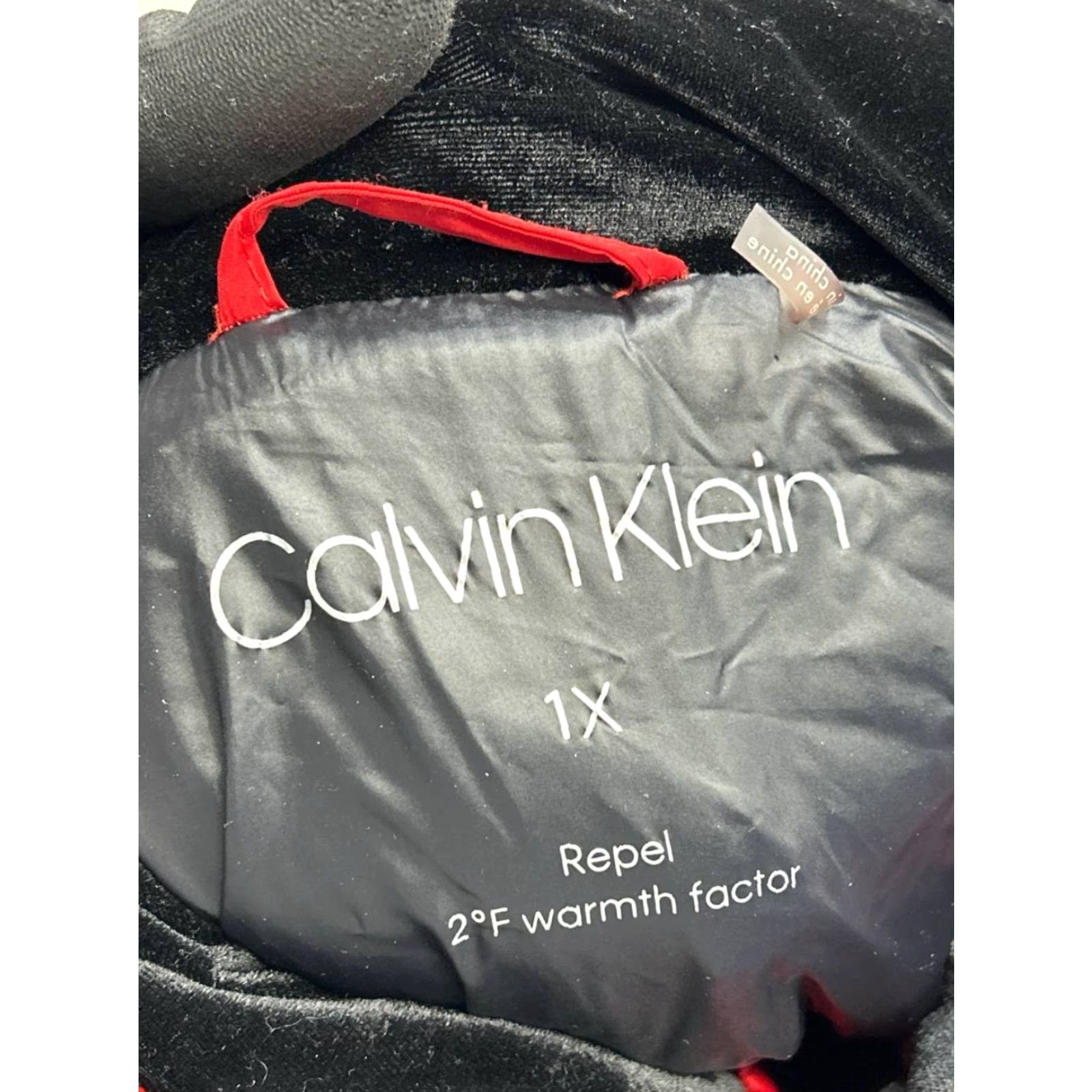 Calvin Klein Calvin Klein Jacket Womens 1X Red Insulated Full Zip Puffer Shirt Size XL / US 12-14 / IT 48-50 - 4 Thumbnail
