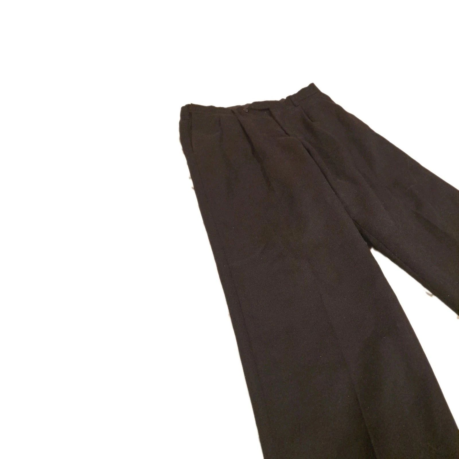 George George Men's Dress Pants 30x30 Black Classic Formal Size US 30 / EU 46 - 6 Thumbnail