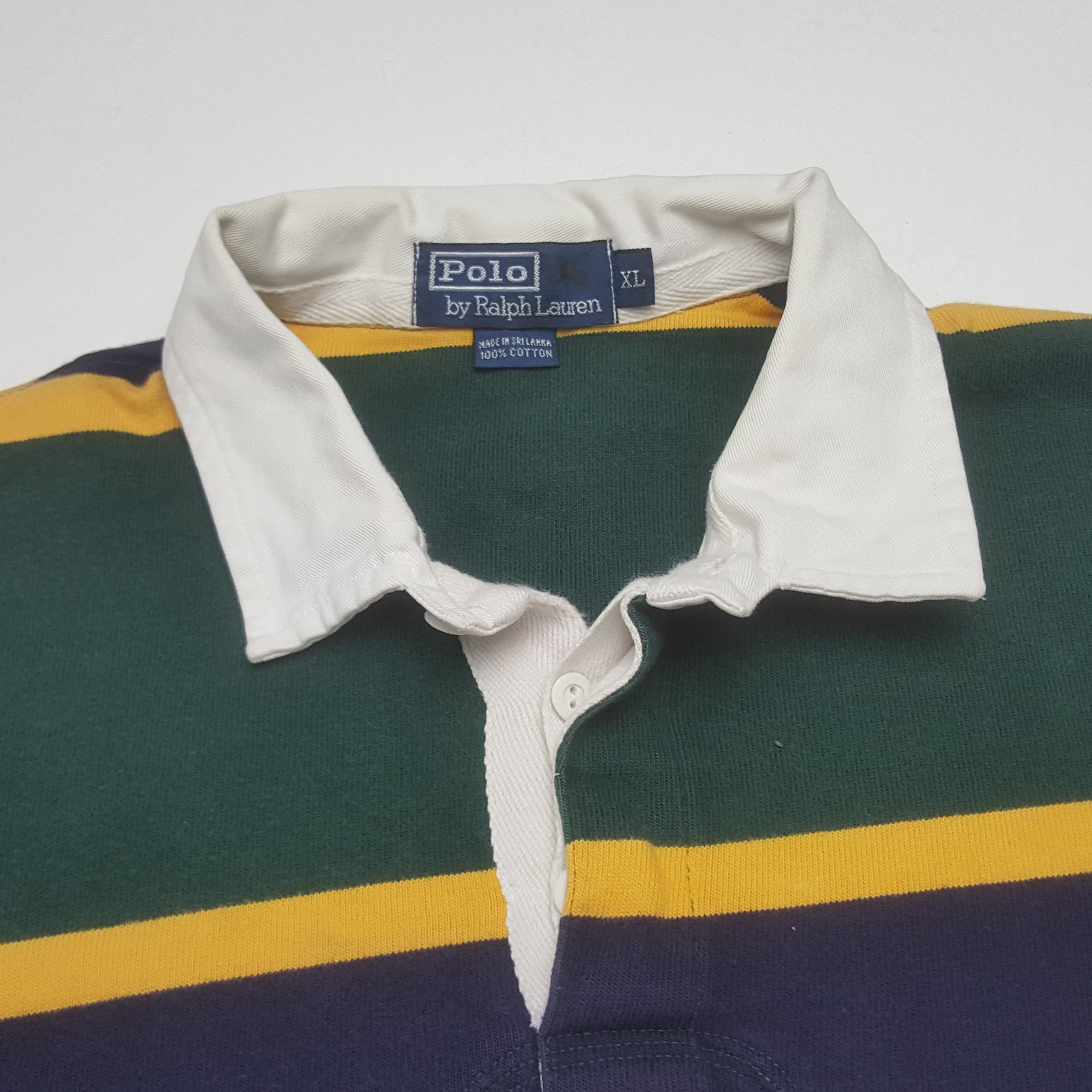 Polo Ralph Lauren Vintage Polo Ralph Laurent American Rugby Polos C312N50 Size US XL / EU 56 / 4 - 4 Thumbnail
