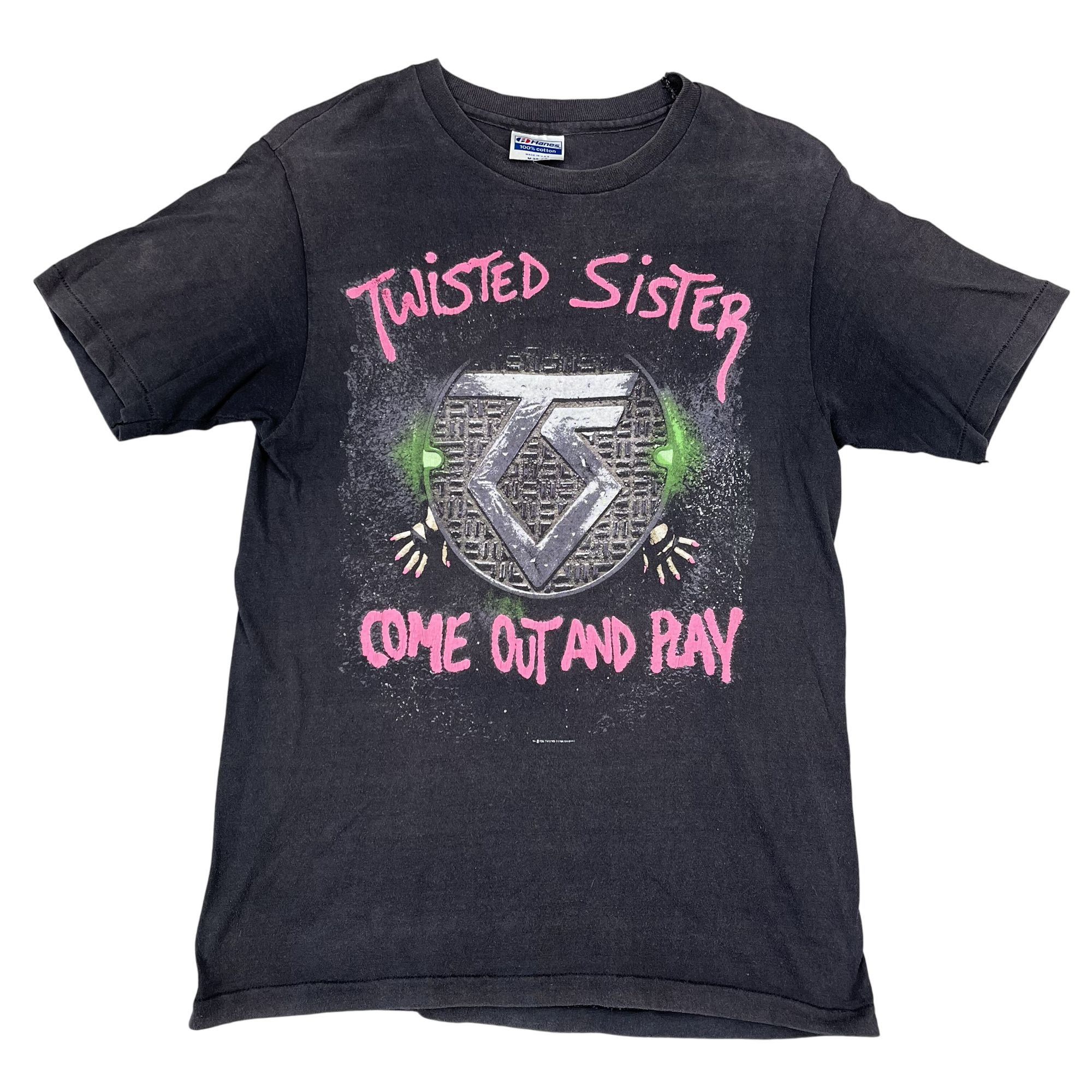 VTG Twisted Sister Come Out and Play 1986 Black Tour T-Shirt