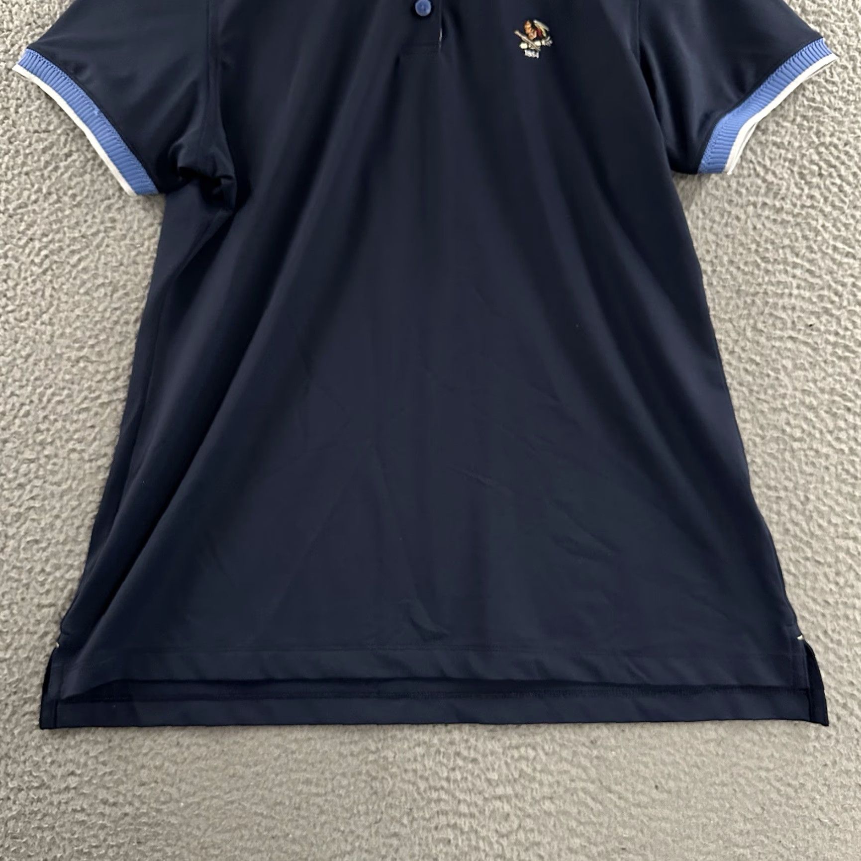 Peter Millar Peter Millar Polo Womens Top Blue M Polyester Philadelphia Cricket Club Short Sleeve Buttoned Polo Shirt Size M / US 6-8 / IT 42-44 - 4 Thumbnail