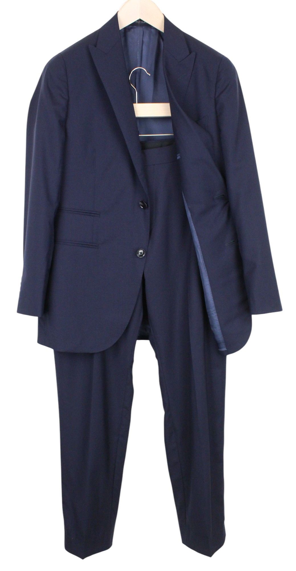 Suitsupply LA SPALLA UK38R Blue Wool S120 Suit 67736 Size 38R - 1 Thumbnail