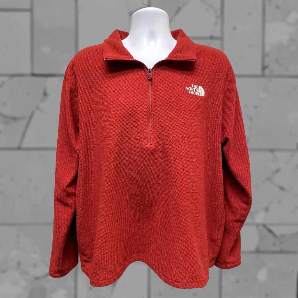 The North Face The North Face Half Zip Pullover Shirt Mens XL Red Dark Red Pullover Zip Sweatshirt The North Face Mens XL Red Size US XL / EU 56 / 4 - 1 Thumbnail