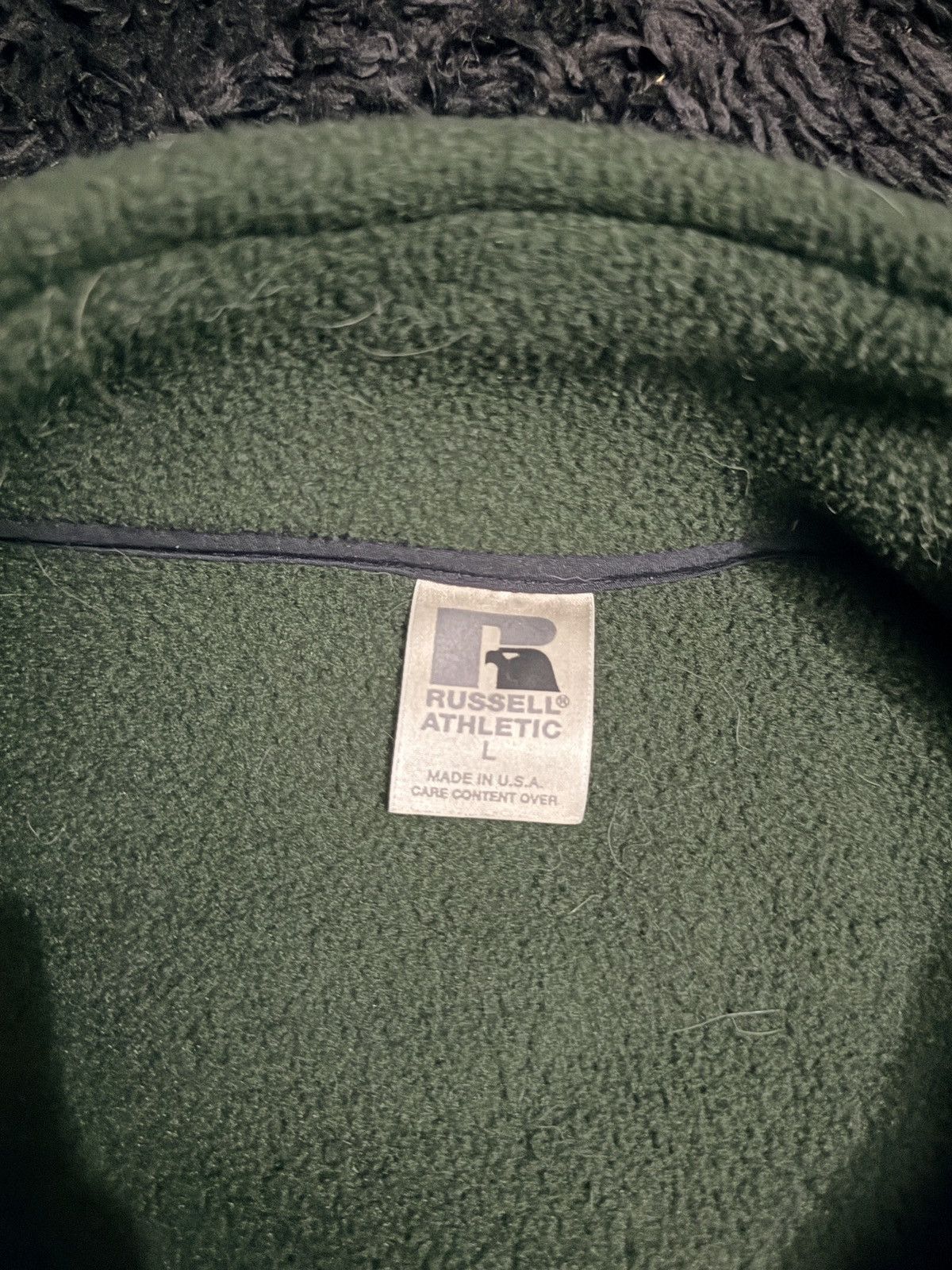 Russell Athletic Vintage Russell Athletic Mens Fleece Vest Forest Green Large Size US L / EU 52-54 / 3 - 5 Thumbnail