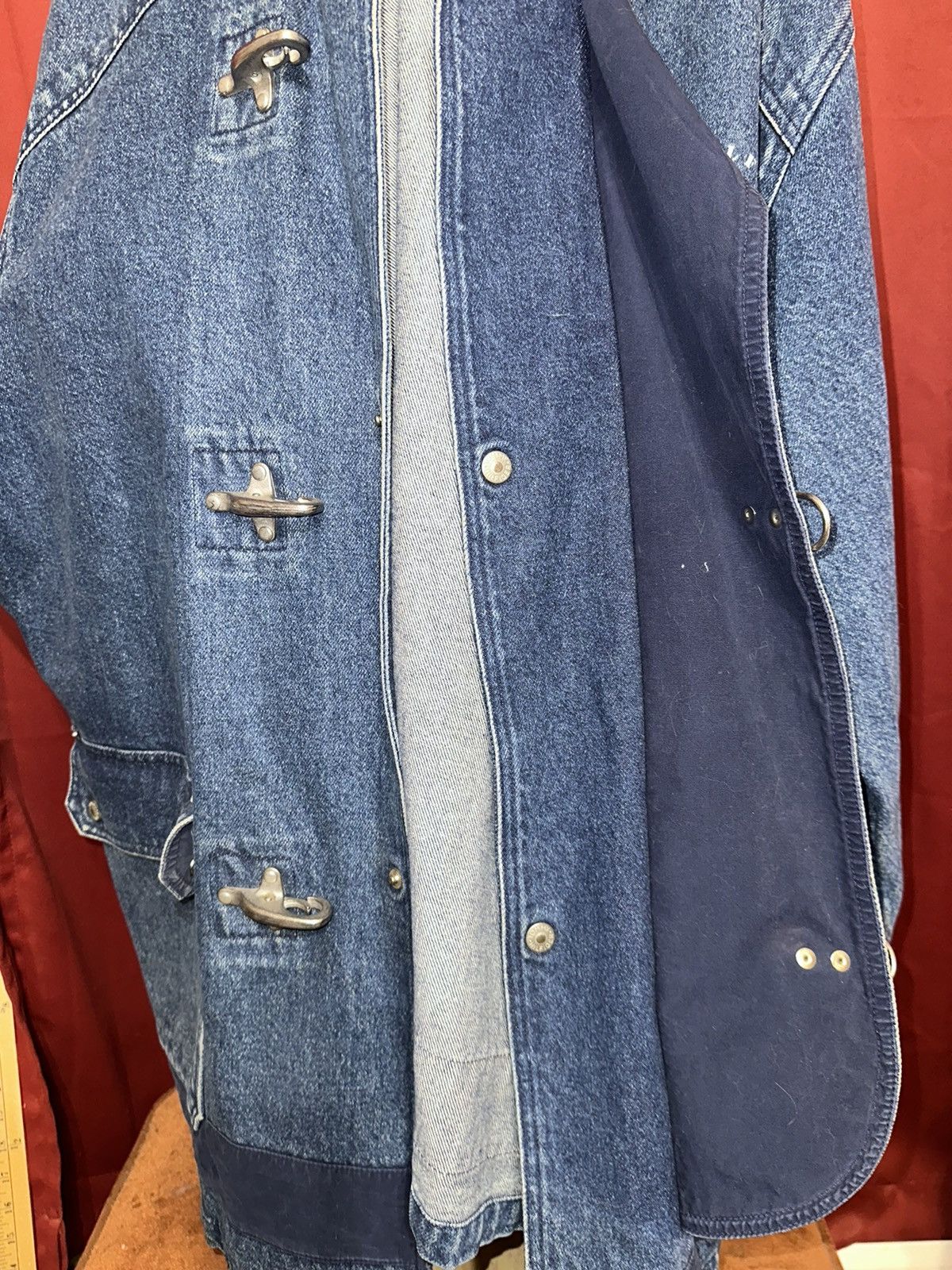 Tommy Hilfiger × Vintage Vintage Tommy Hilfiger Denim Chore Coat 90’s Archival Grail Size US XL / EU 56 / 4 - 4 Thumbnail
