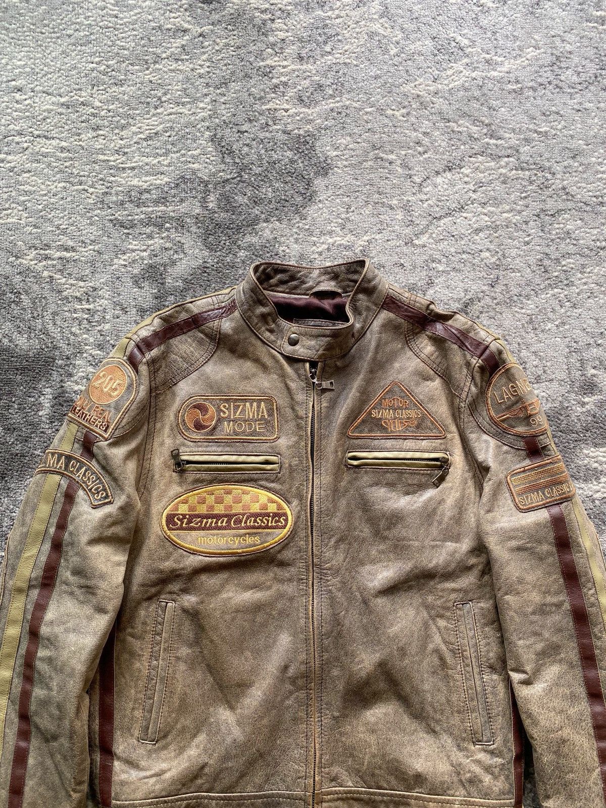 14th Addiction Vtg Sizma london Bikers Leather Jacket Size US L / EU 52-54 / 3 - 3 Thumbnail