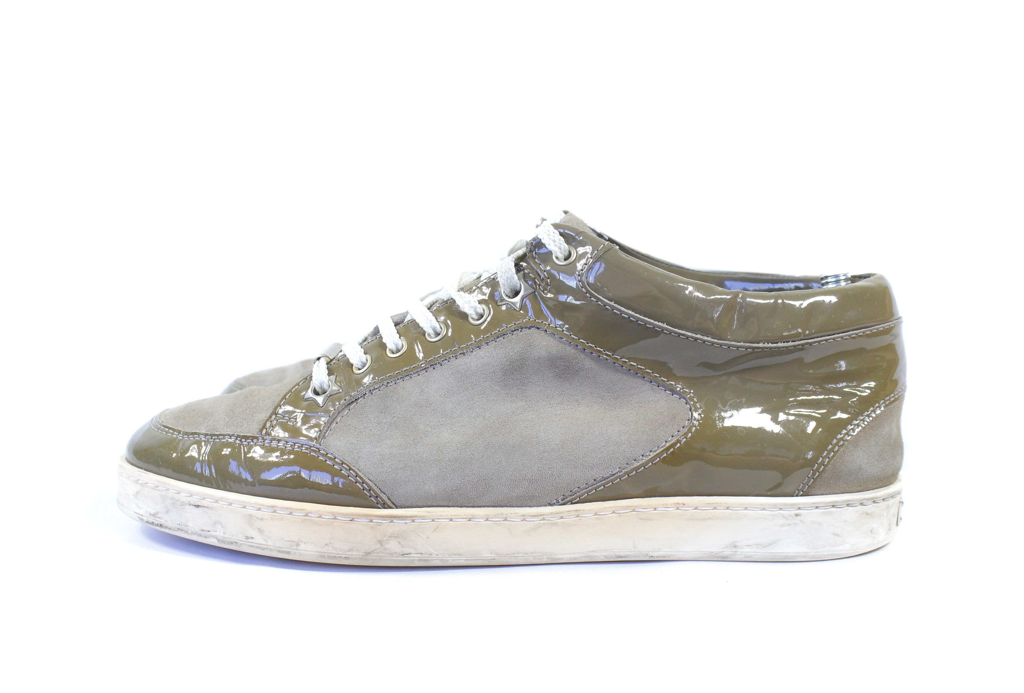 Jimmy Choo Patent Leather Suede Low Sneakers Size US 8.5 / IT 38.5 - 1 Thumbnail