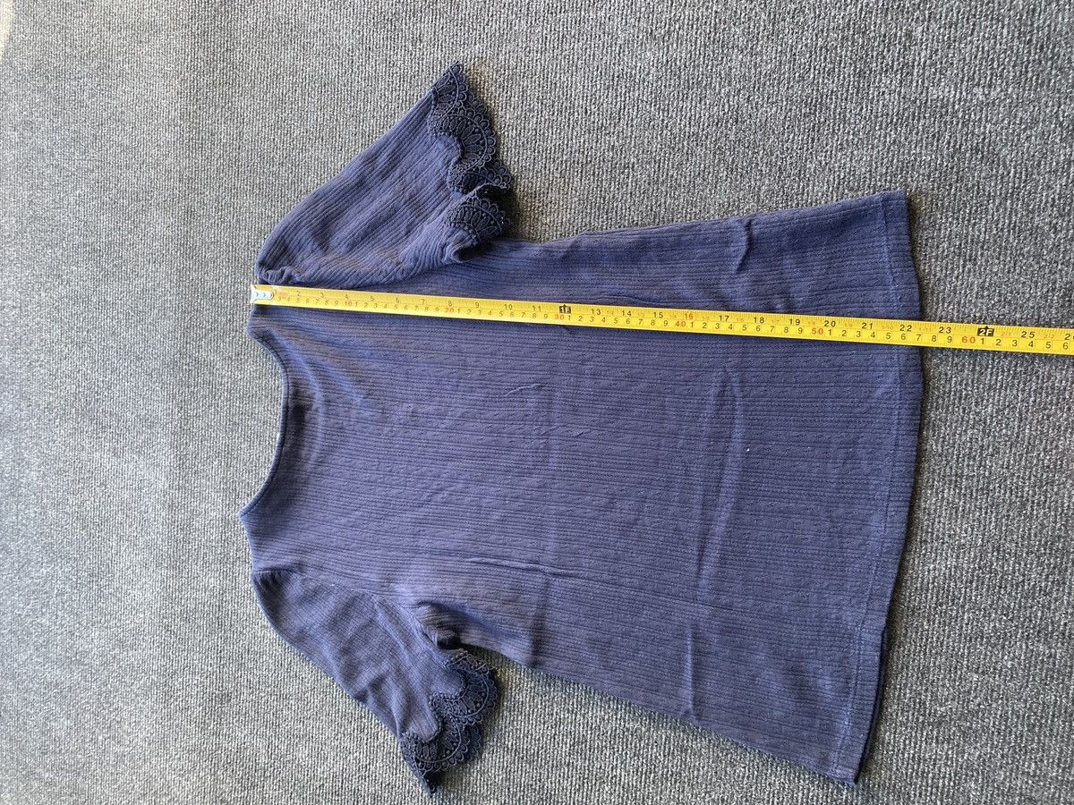 Sezane 🔥Sezane Paris Designer Luxury Blue top women s Size S / US 4 / IT 40 - 4 Thumbnail