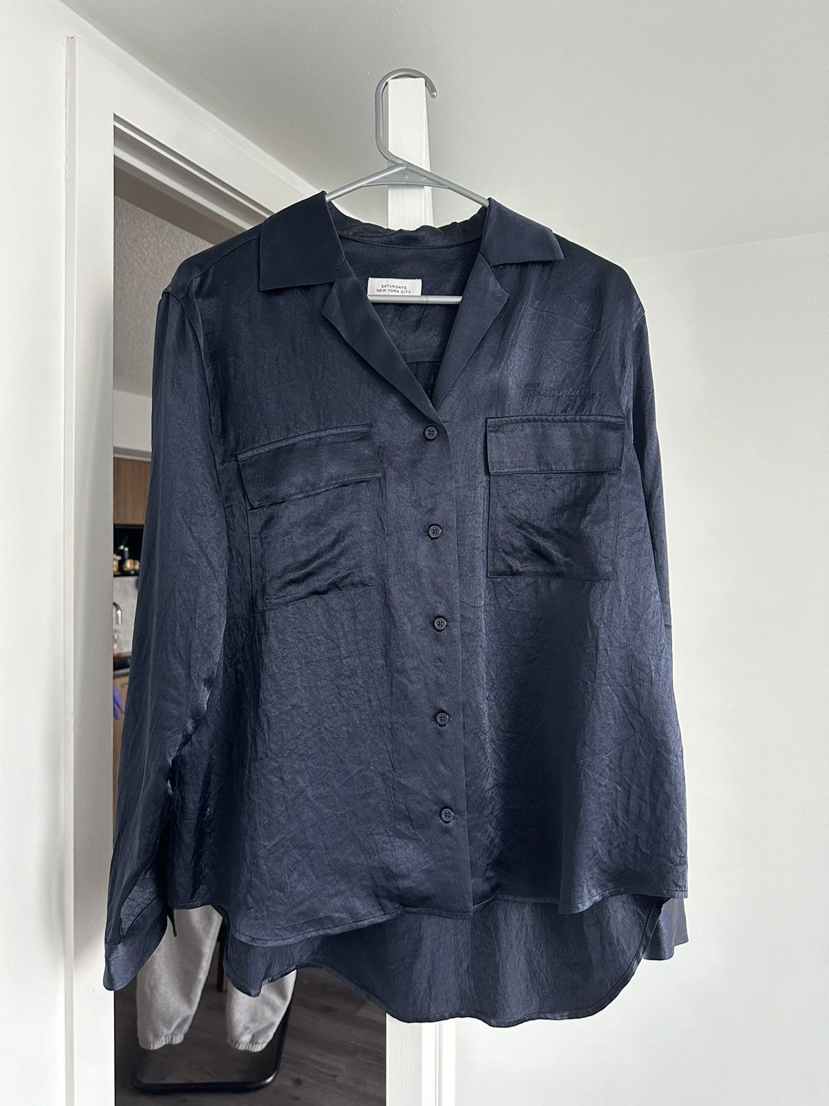 Saturdays NYC Saturdays New York City satin shirt Size US L / EU 52-54 / 3 - 1 Thumbnail