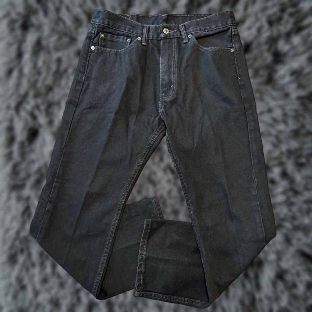 Levi's Levi's 505 Jeans Mens Regular Fit Denim Black 33x30 Size US 33 - 1 Thumbnail