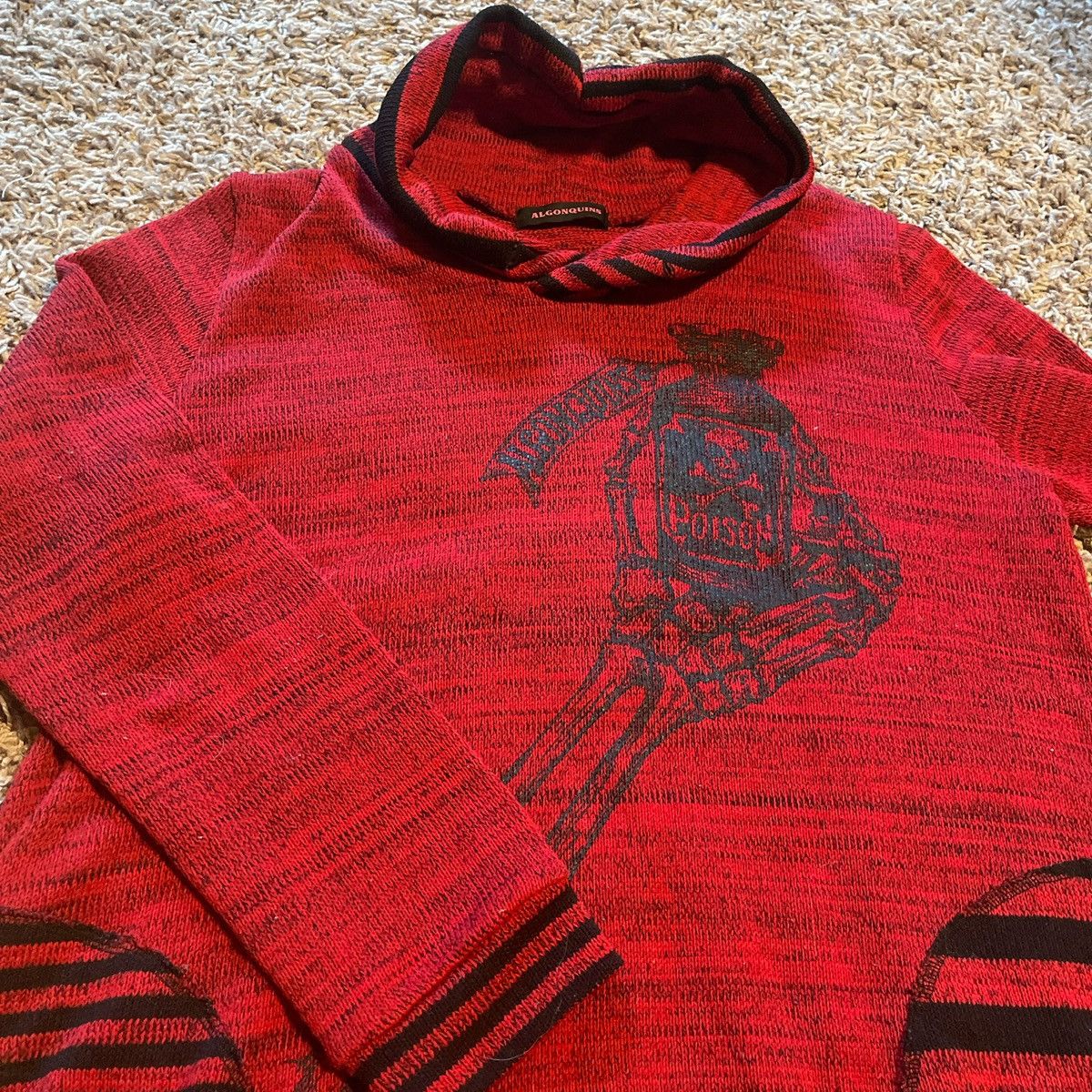 Other ALGONQUINS JAPANESE DEADSTOCK SKULL POISON GRAPHIC SWEATER Size M / US 6-8 / IT 42-44 - 6 Thumbnail