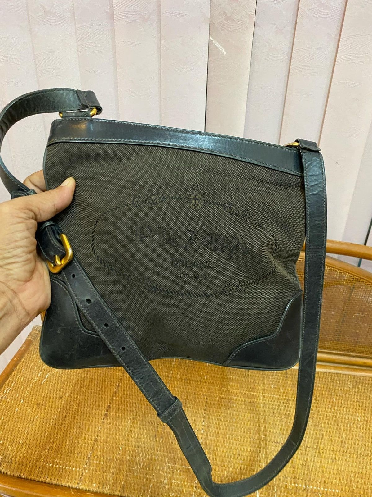 Designer × Prada × Vintage Prada Denim Crossbody Shoulder Bag Size ONE SIZE - 13 Thumbnail
