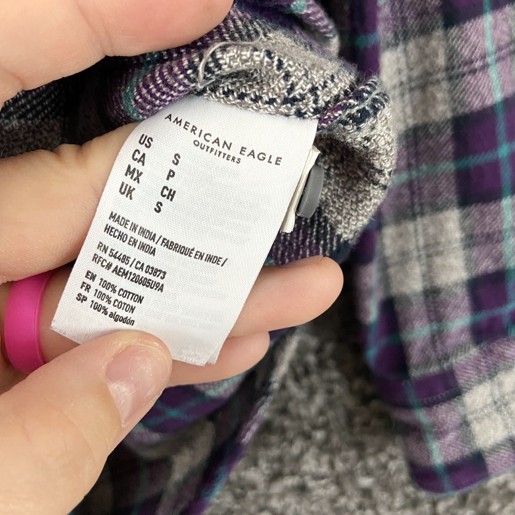 American Eagle Outfitters American Eagle Outfitters Button-Up Shirt Women S Multicolor Plaid Long Sleeve Womens Size S / US 4 / IT 40 - 7 Thumbnail