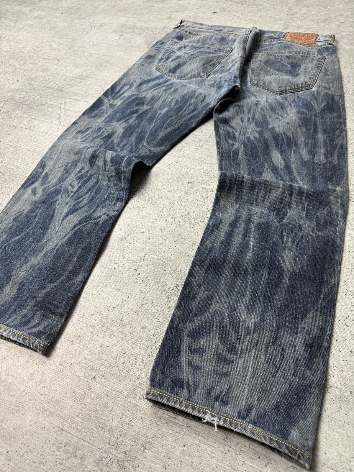 Japanese Brand Jeans Vintage Levi’s Faded distressed y2k pants Size US 31 - 5 Thumbnail