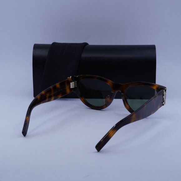 Saint Laurent Paris Saint Laurent SL M94/F 002 Sunglasses Havana Cat Eye Frame Size ONE SIZE - 12 Thumbnail
