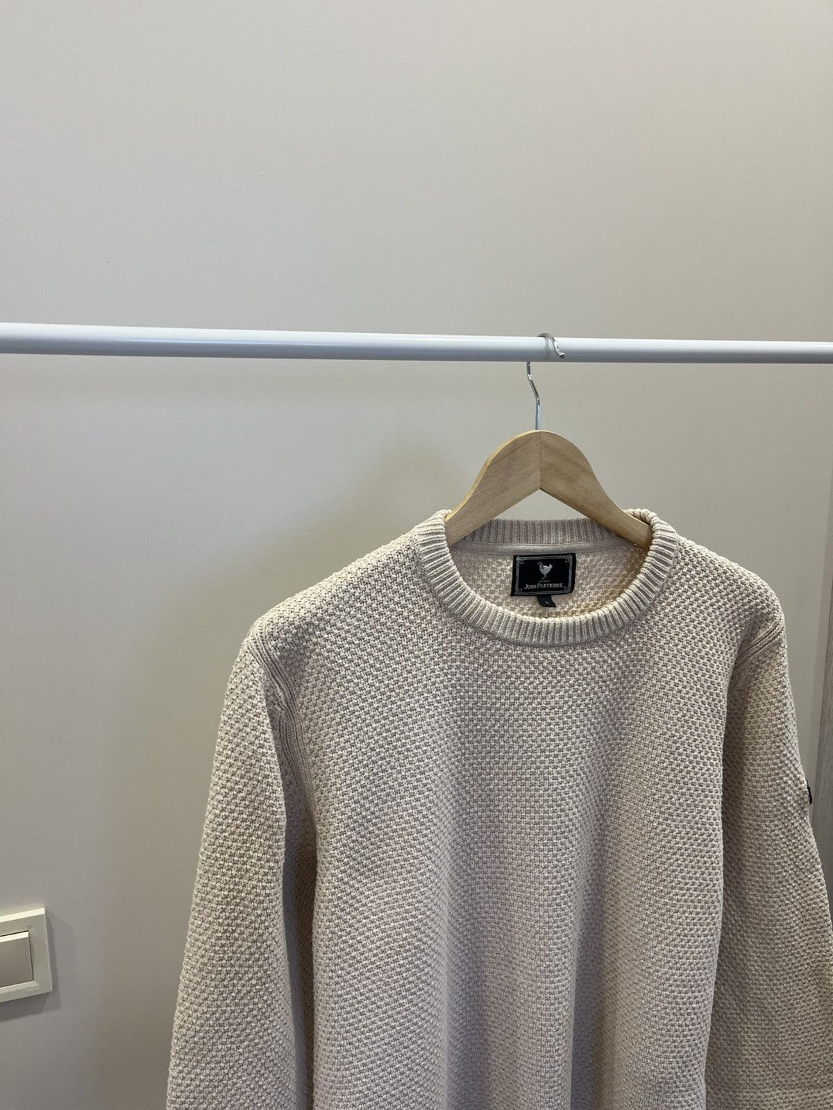 Vintage Vintage John Partridge Sweater Knit Size L Beige Casual Y2K Size US L / EU 52-54 / 3 - 2 Thumbnail