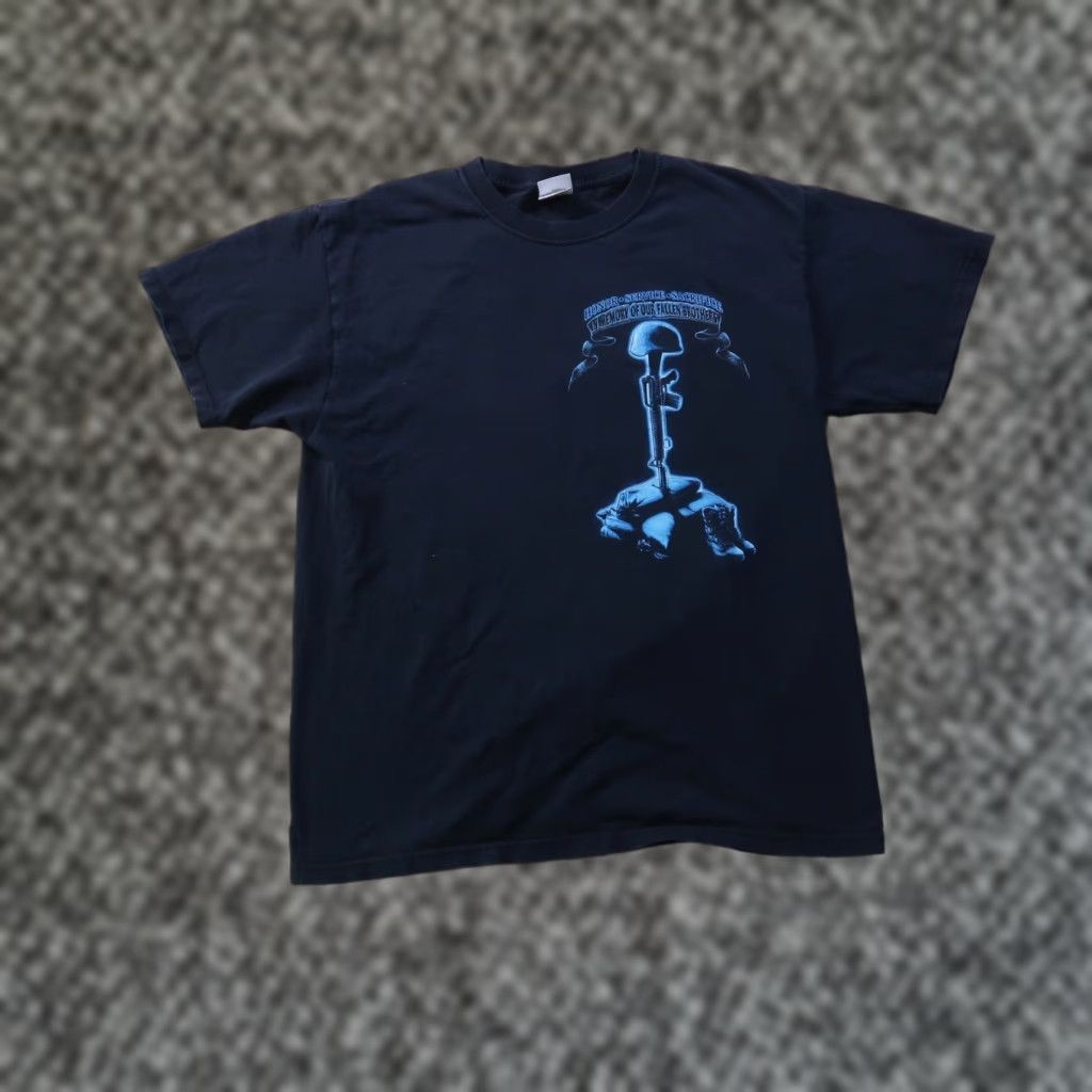 Fruit Of The Loom USMC Short Sleeve T Shirt Men’s Large Black Graphic Print Crew Neck Cotton Blend - Fruit of the Loom, Men’s Shirt Size US L / EU 52-54 / 3 - 1 Thumbnail
