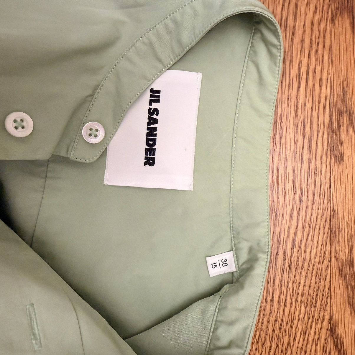 Jil Sander Mandarin Collar S/S Poplin Shirt Size US M / EU 48-50 / 2 - 4 Thumbnail