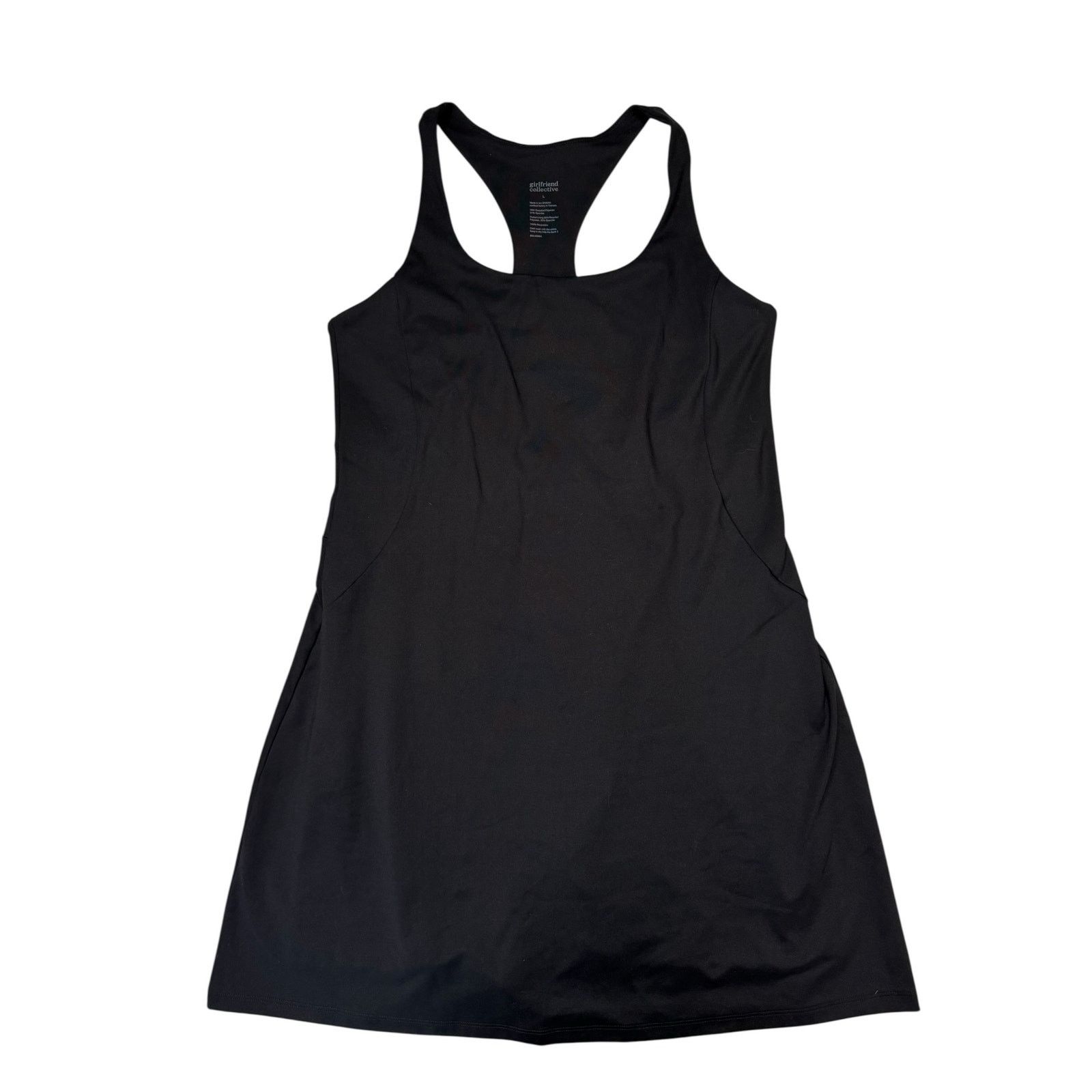 GIRLFRIEND COLLECTIVE Paloma Dress Black Size Large Womens