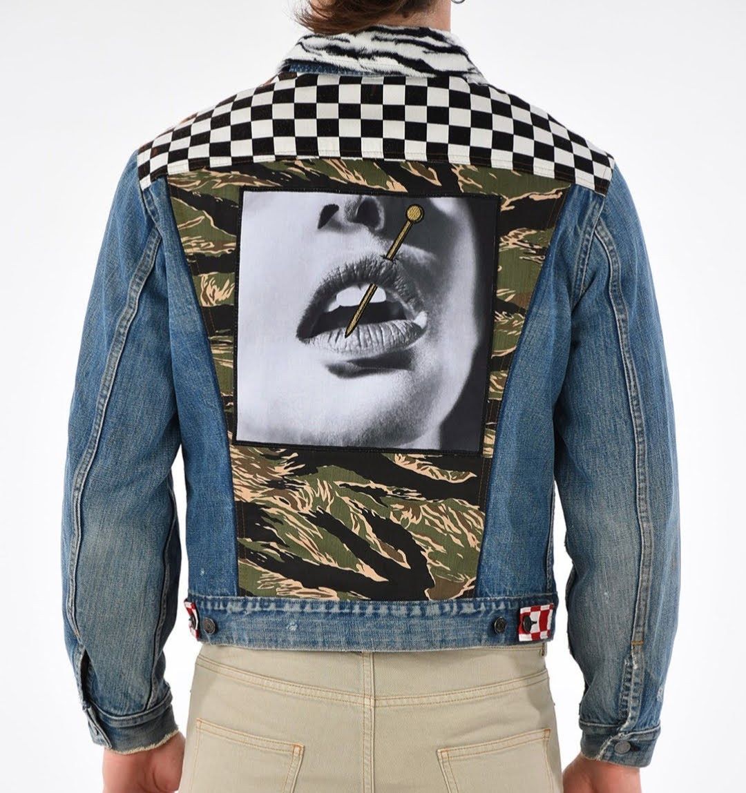 Herman Market Patchwork Cotton Denim Jacket - Unisex Size US M / EU 48-50 / 2 - 1 Thumbnail