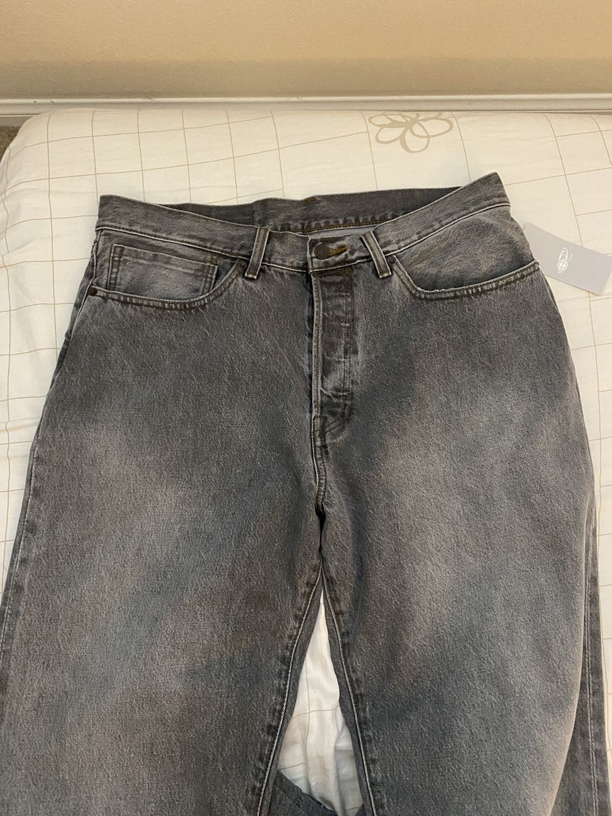 Beams Japan × Levi's levis x beams america loose fit black wash 34 hemmed Size US 34 / EU 50 - 2 Thumbnail