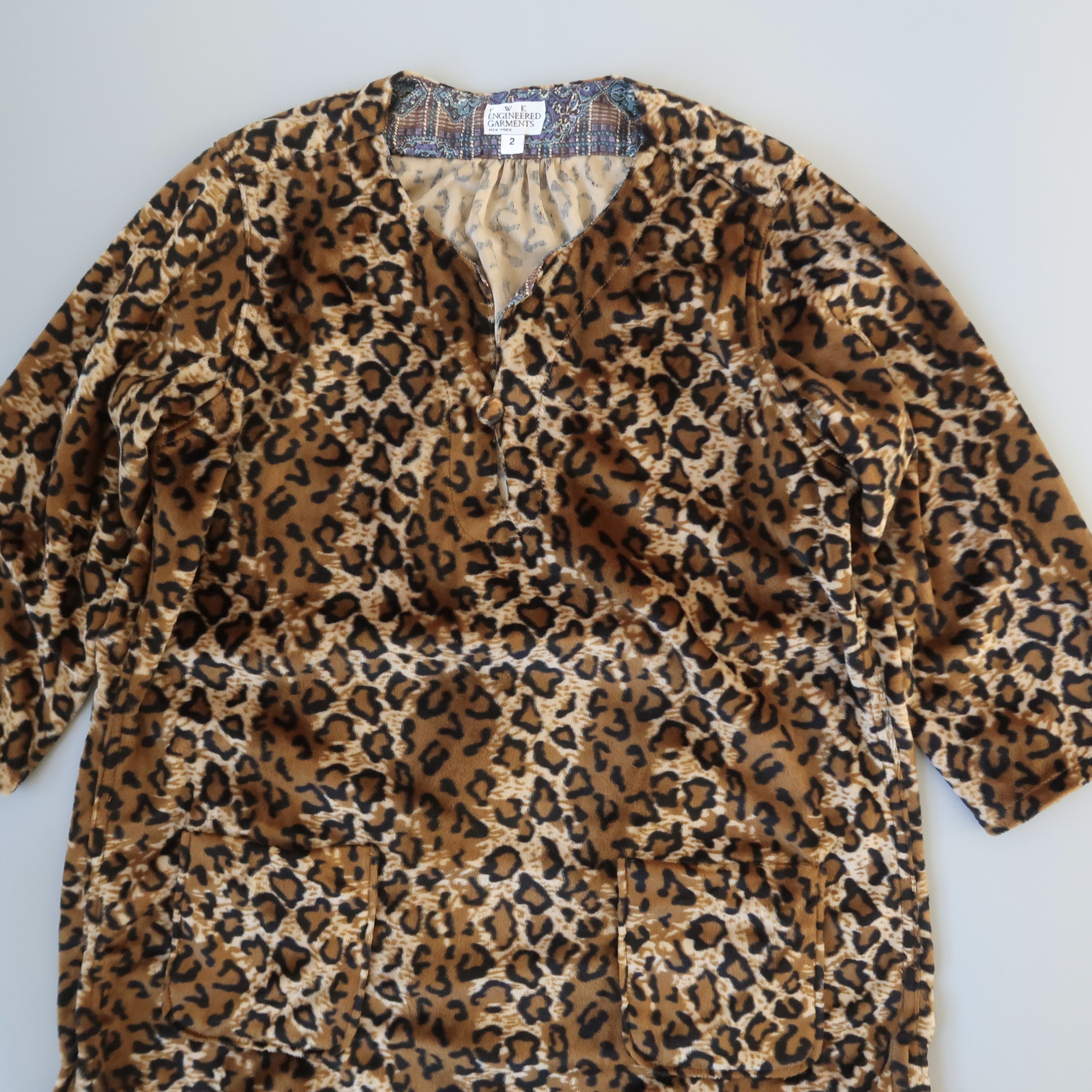 Engineered Garments FWK Engineered Garments Leopard Velour Tunic Pullover 2 Size M / US 6-8 / IT 42-44 - 10 Thumbnail