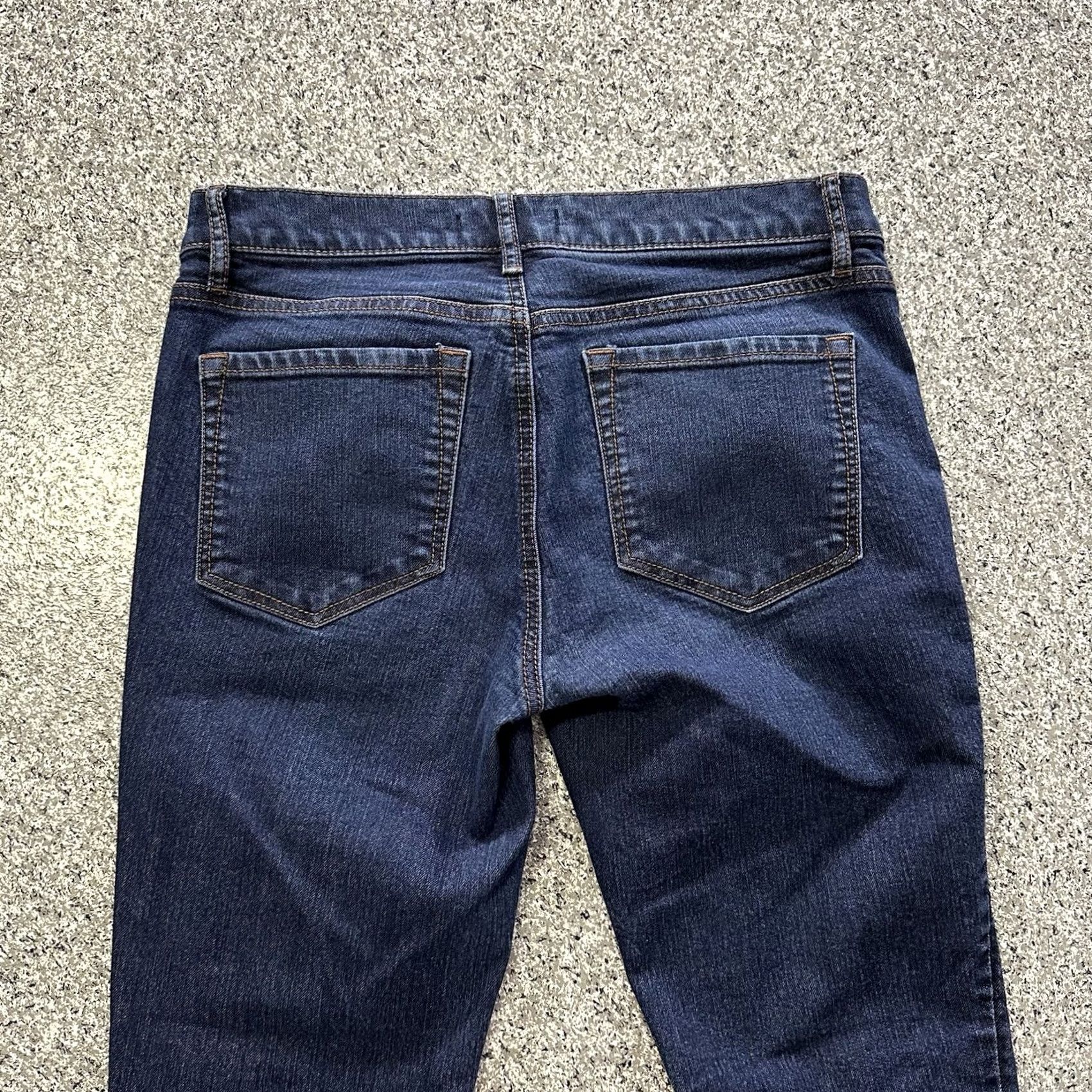 Loft LOFT Ann Taylor Jeans Womens 4 27x27 Mid Rise Modern Skinny Denim Blue Dark Wash 5-Pocket Stretch Slim Regular Size 27" / US 4 / IT 40 - 7 Thumbnail