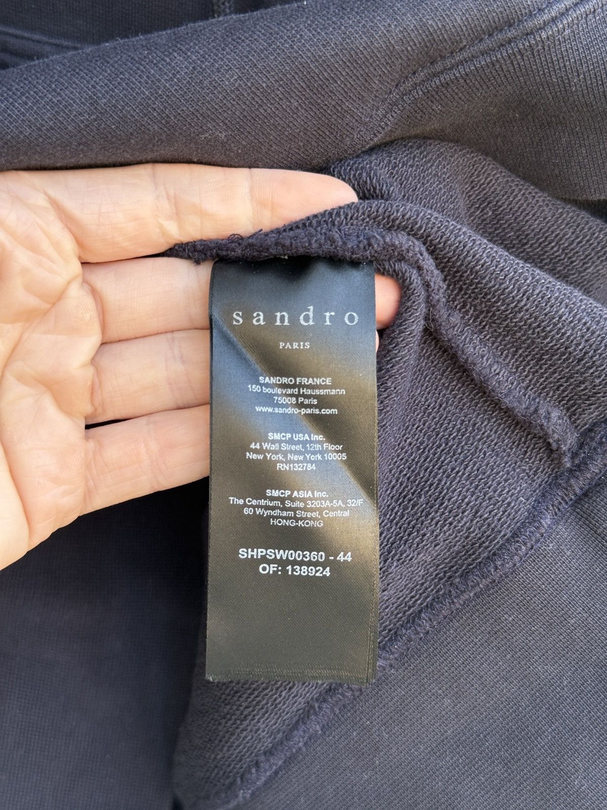 Sandro Sandro Paris Embroidered Logo Hoodie Size US S / EU 44-46 / 1 - 4 Thumbnail