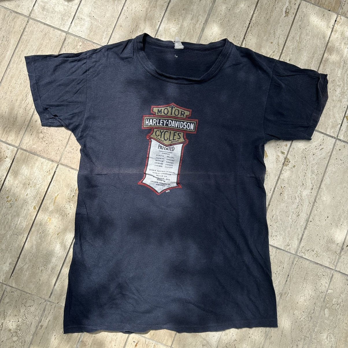 Harley Davidson × Vintage Vintage T-shirt Harley Davidson 80s Size US L / EU 52-54 / 3 - 2 Thumbnail