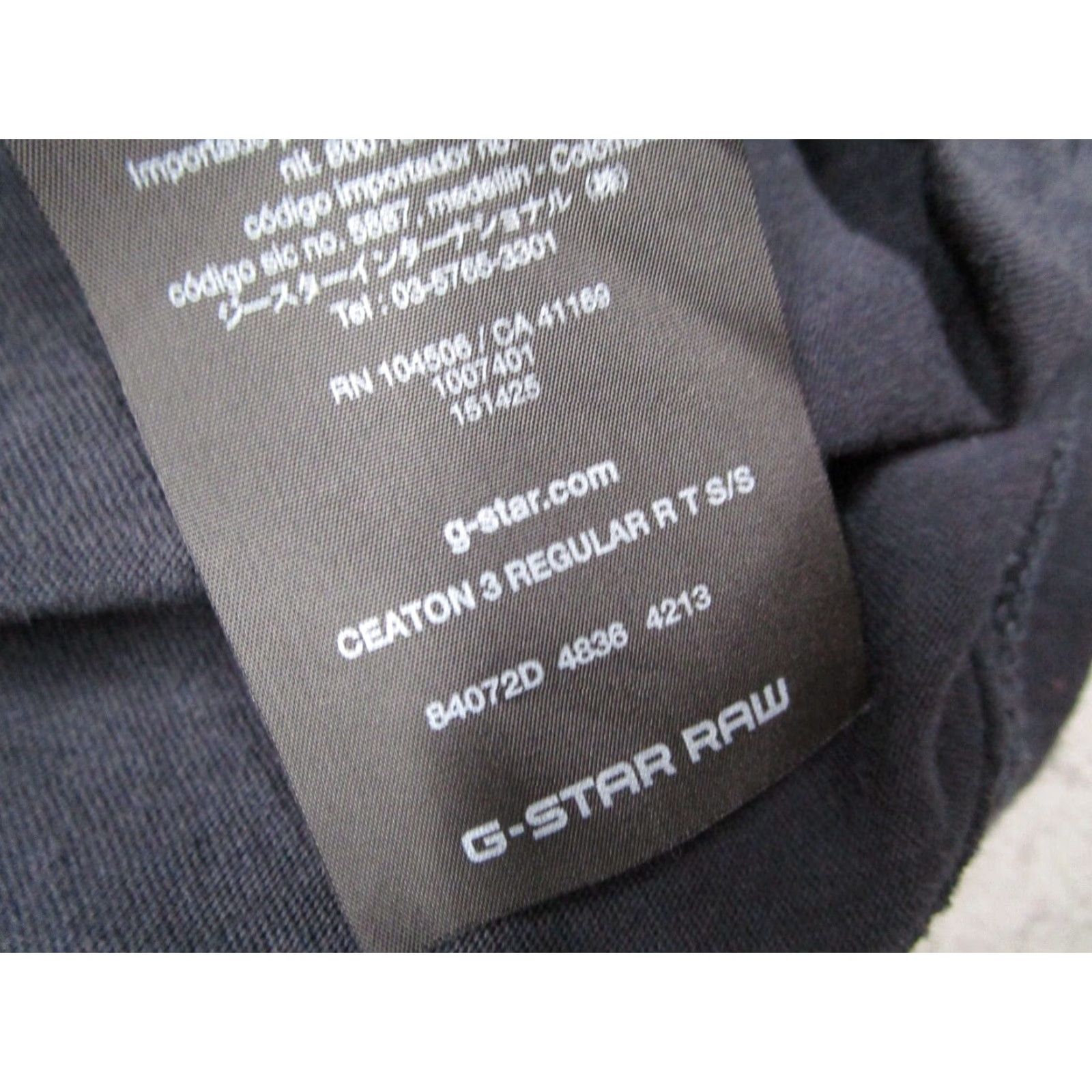 G-Star VINTAGE G-Star T-Shirt Mens XL Black Cotton Short Sleeve Crew Neck Classic 2020s Size US XL / EU 56 / 4 - 4 Thumbnail