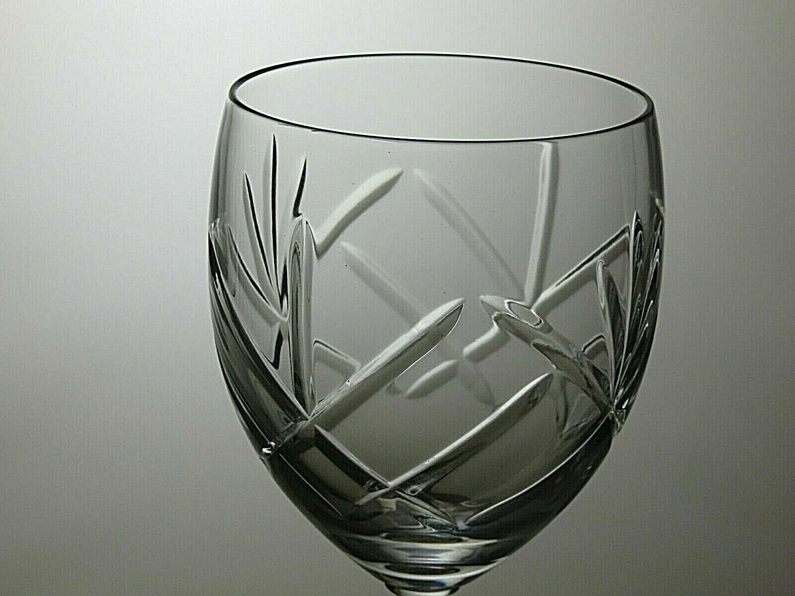 The Unbranded Brand Lead Crystal Cut Glass Set Of 2 Water Goblets 8" Size ONE SIZE - 6 Thumbnail