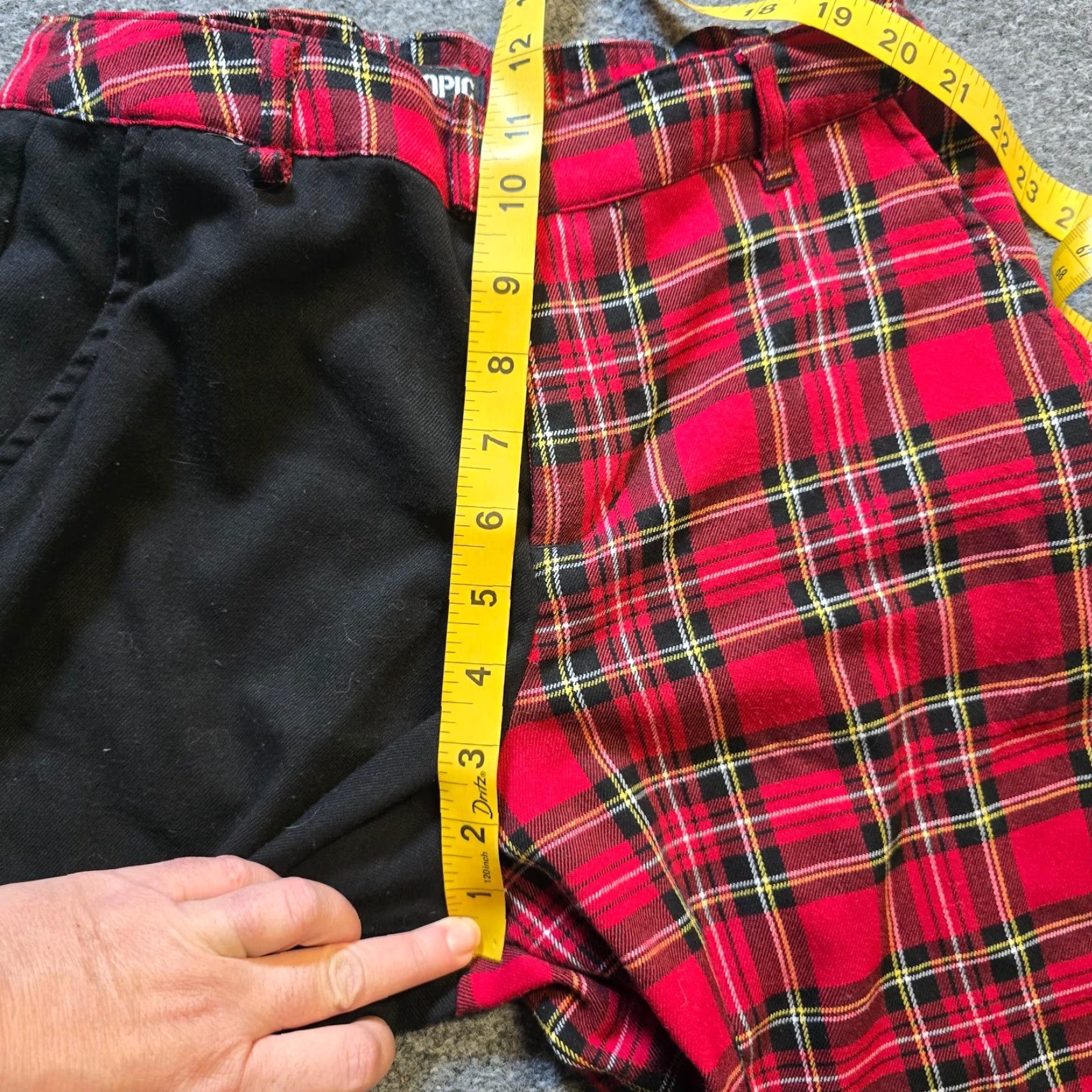Hot Topic Hot Topic Pants Women S Red Black Plaid Coloblock Tapered Punk Rock Shirt? Size 28" / US 6 / IT 42 - 6 Thumbnail