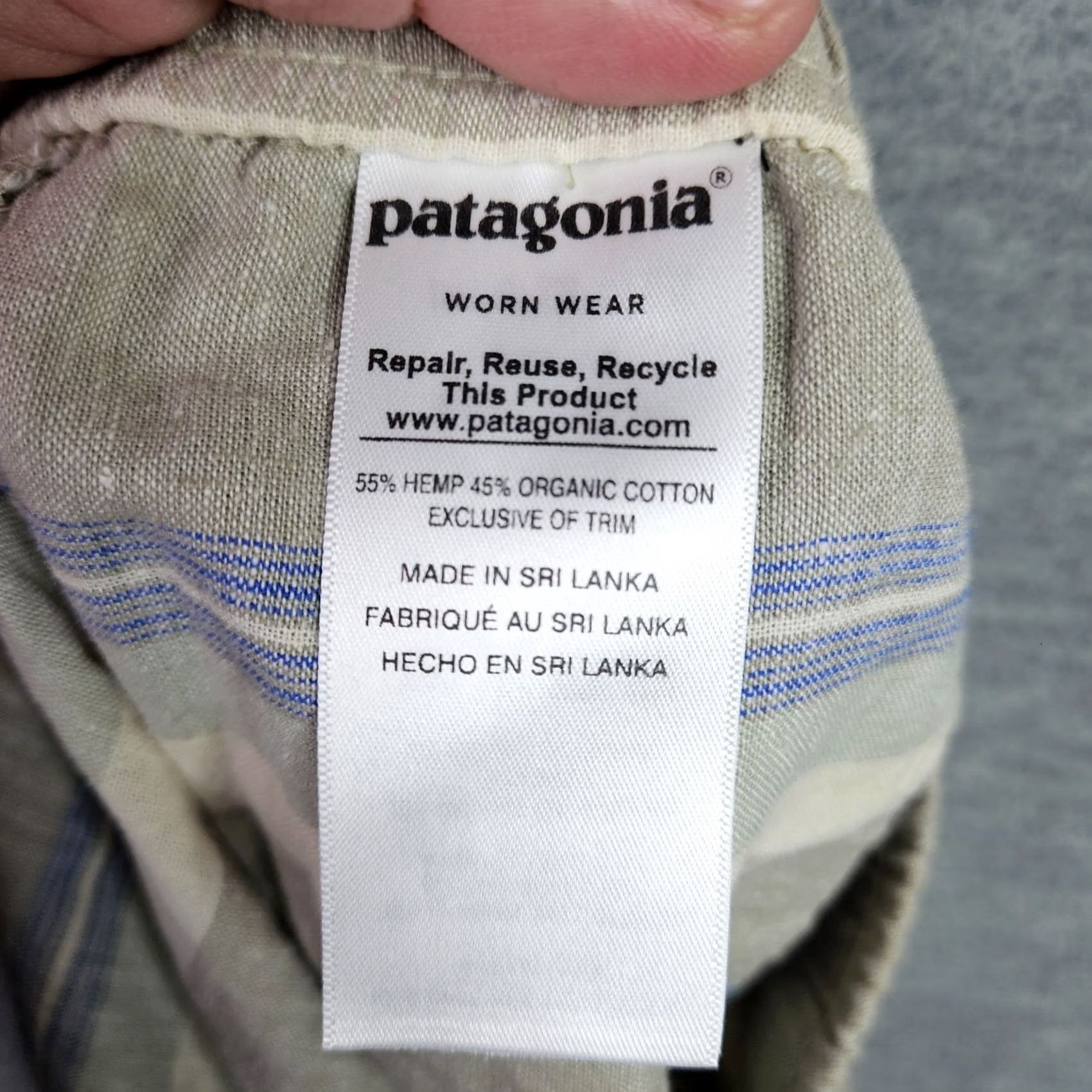 Patagonia Patagonia Women’s Stripes Island Hemp Baggie Unlined Short Size 8 Size 30" / US 8 / IT 44 - 4 Thumbnail