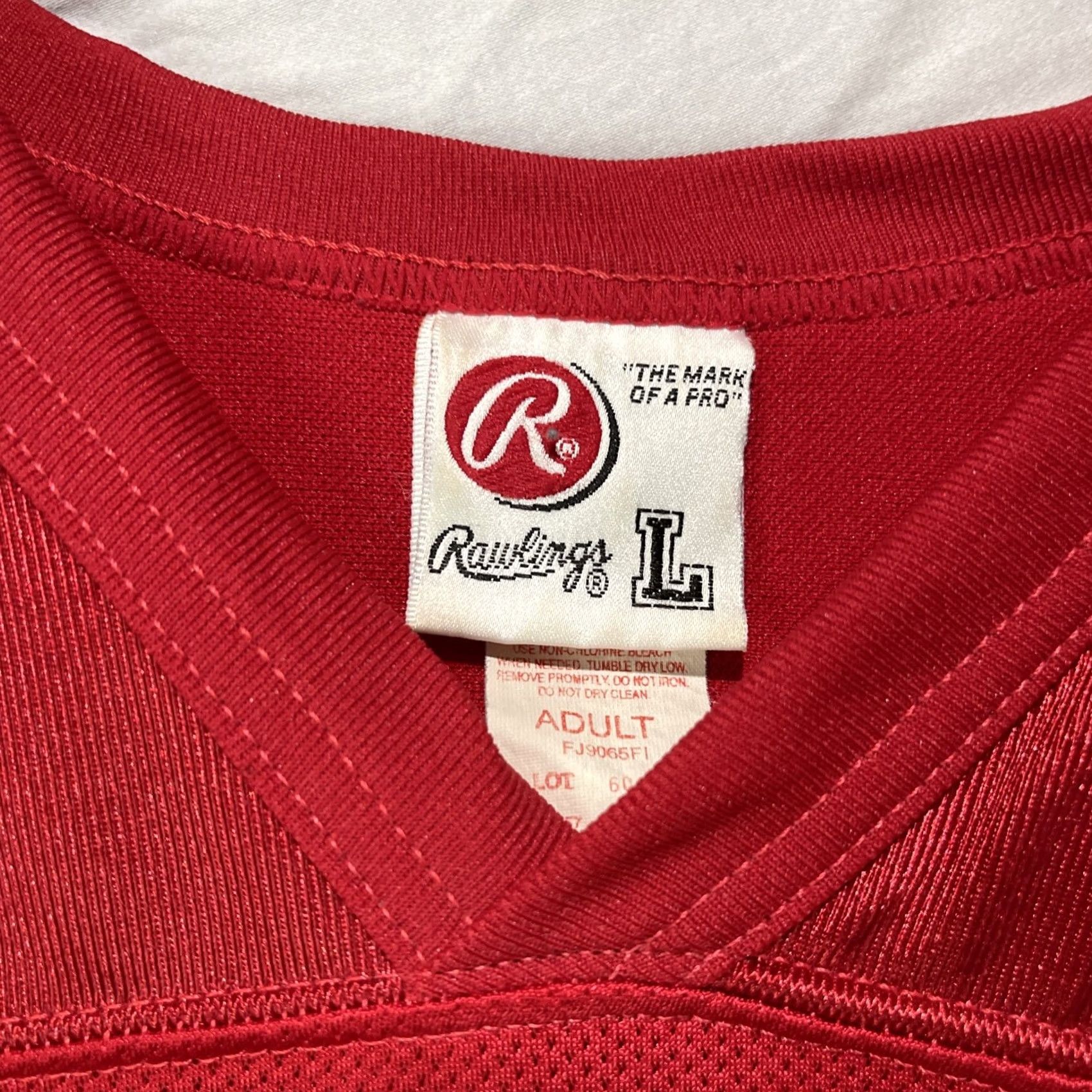 Vintage VINTAGE Rawlings Football Jersey Mens Large Red Jersey Football USA Size US L / EU 52-54 / 3 - 7 Thumbnail