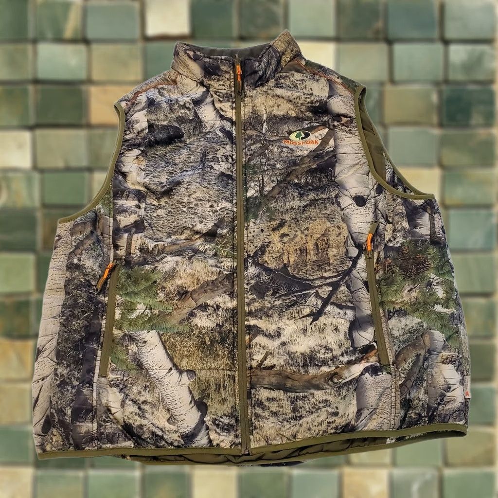 Vintage Mossy Oak Mens XXL Camo Vest 3M Thinsulate Insulated Outdoor Hunting Size US XXL / EU 58 / 5 - 1 Thumbnail
