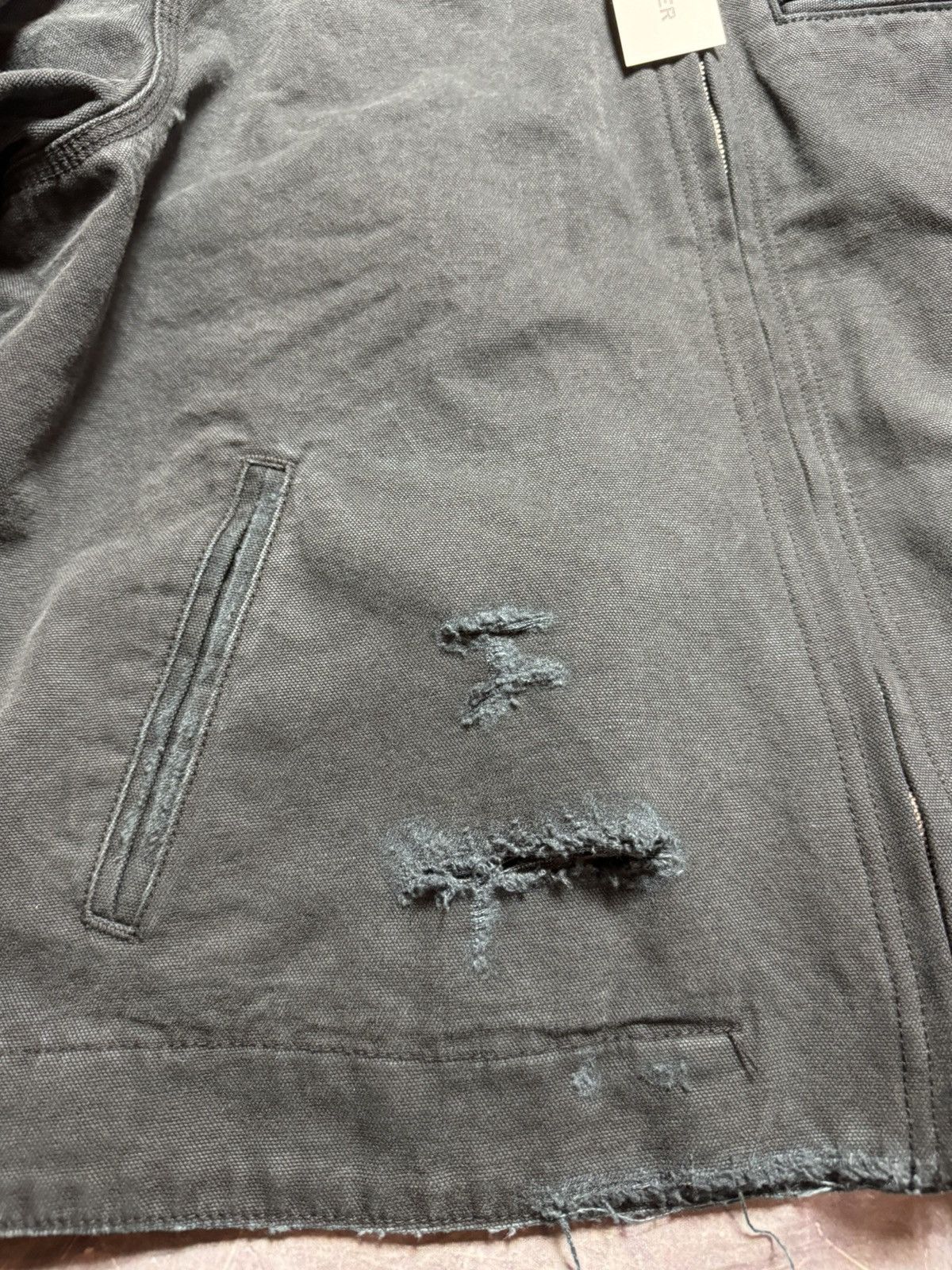 Enfants Riches Deprimes ENFANTS RICHES DÉPRIMÉS LOGO DISTRESSED WORK JACKET Size US M / EU 48-50 / 2 - 6 Thumbnail