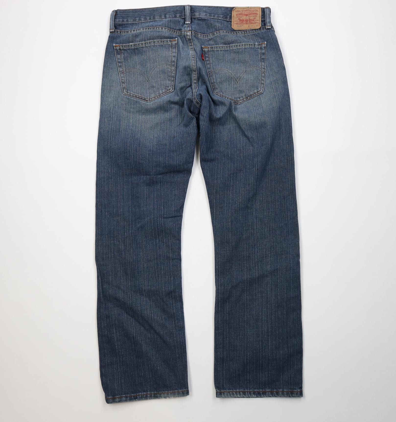 Levi's Vintage Y2K Levis 514 Slim Fit Straight Leg Denim Jeans Blue Size US 34 / EU 50 - 10 Thumbnail