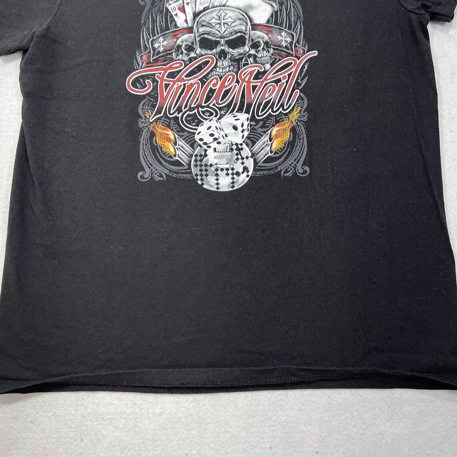 Hanes Vince Neil Tour Mötley Crüe Short Sleeve Graphic T Shirt Size M / US 6-8 / IT 42-44 - 6 Thumbnail