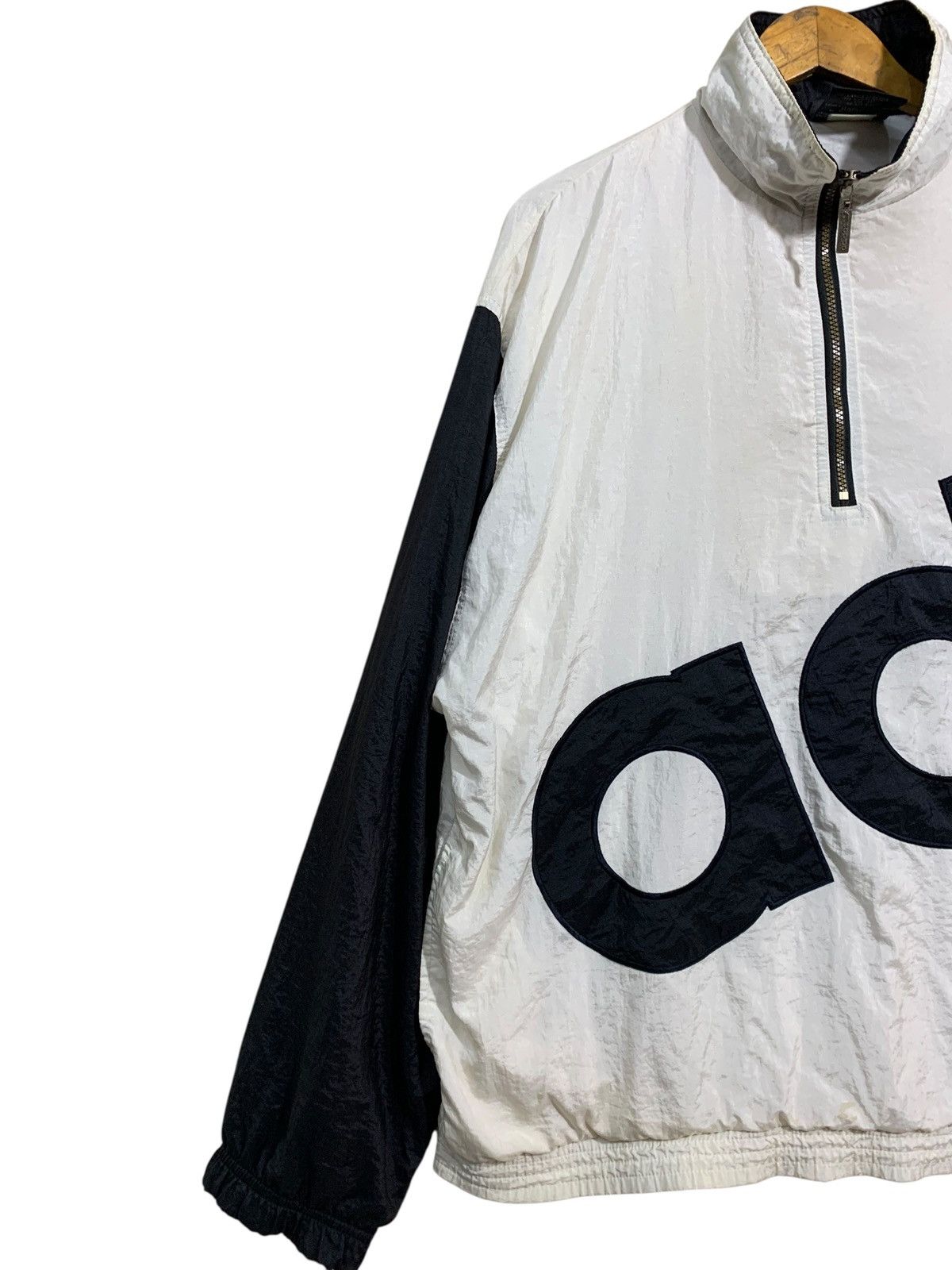 Adidas 🔥VTG ADIDAS SPELLOUT HALFZIPPER JACKETS Size US L / EU 52-54 / 3 - 3 Thumbnail