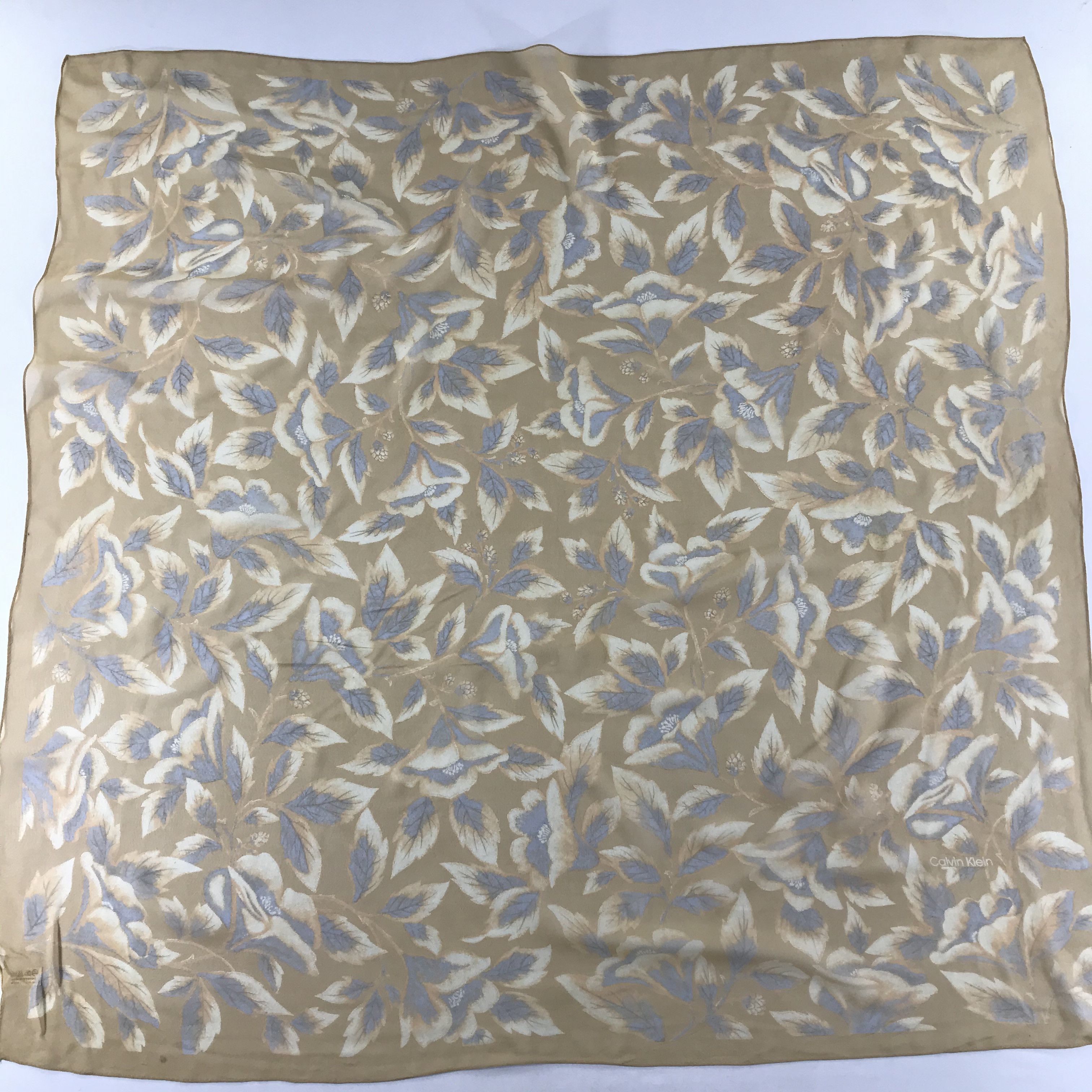 Calvin Klein Vintage Calvin Klein Silk Scarf Size ONE SIZE - 2 Thumbnail