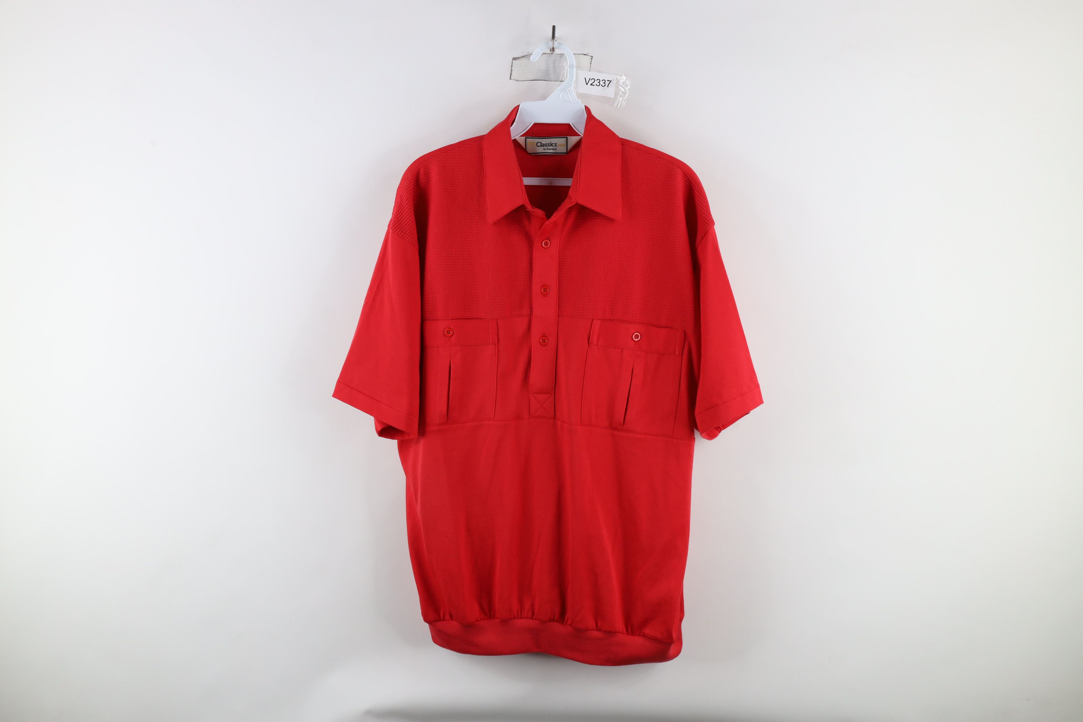 Vintage Vintage 90s Streetwear Collared Pullover Polo Shirt Red Size US M / EU 48-50 / 2 - 1 Thumbnail