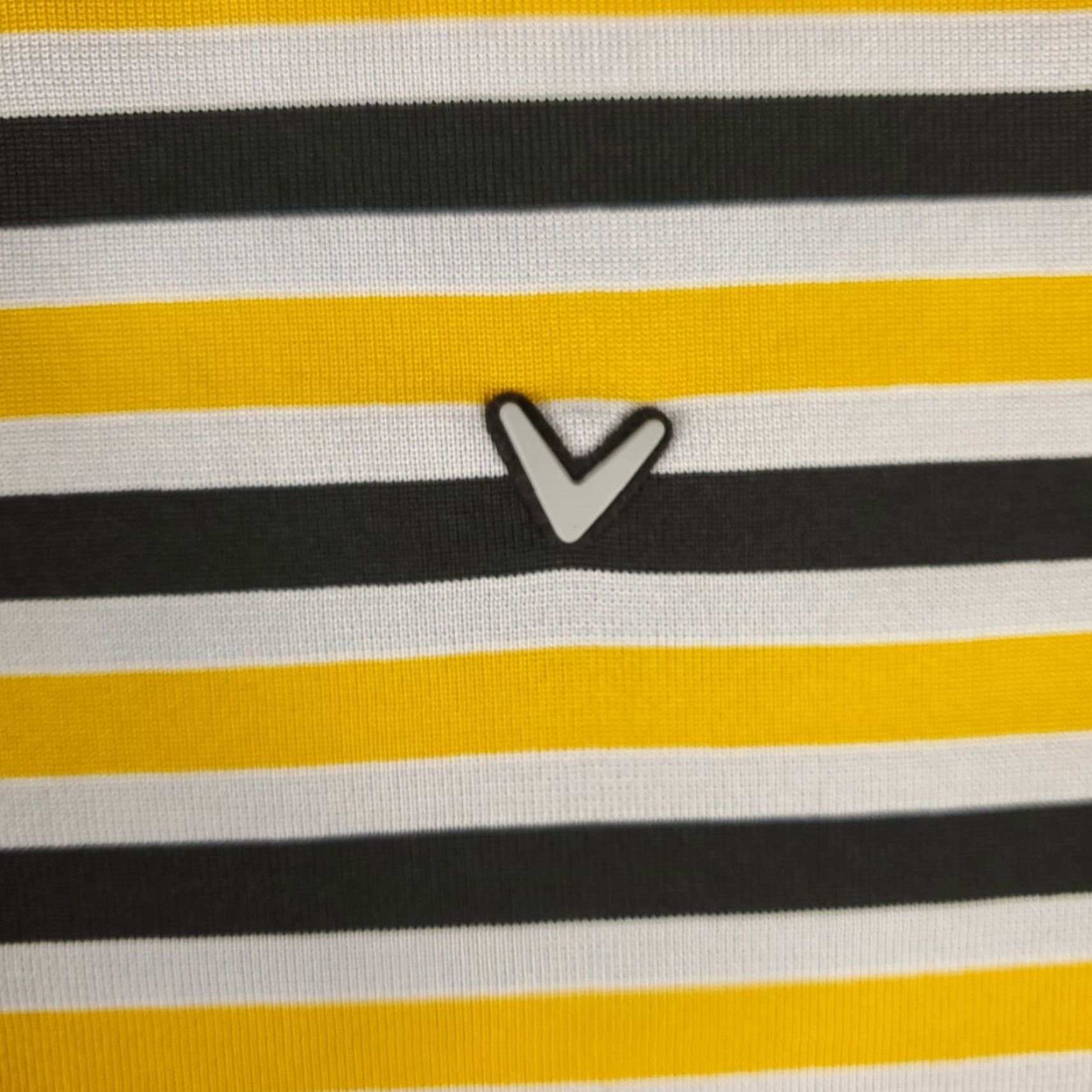 Callaway Callaway Polo Shirt Mens Large Yellow Striped Opti Dri Fit Short Sleeve Golf Size US L / EU 52-54 / 3 - 2 Thumbnail
