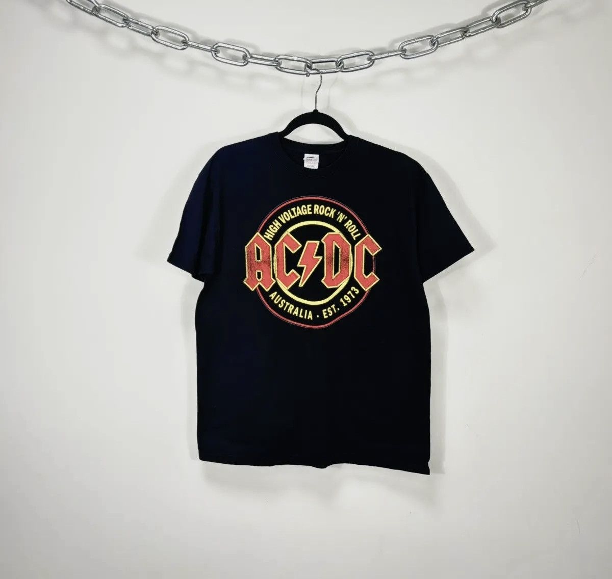 Band Tees × Vintage Vintage AC/DC Big Logo Y2K Black Band Rock T-Shirt Tee Size US L / EU 52-54 / 3 - 1 Thumbnail