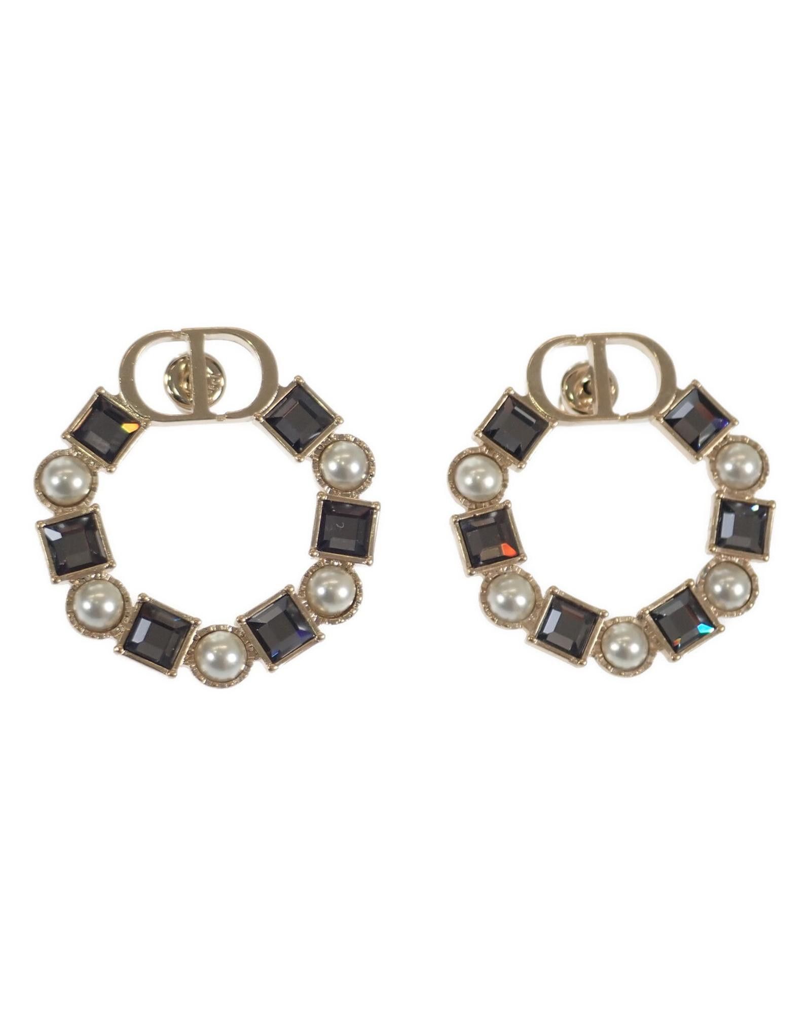 image of Dior Gold Cd Earrings - 1.7 In Jewelry, Women's