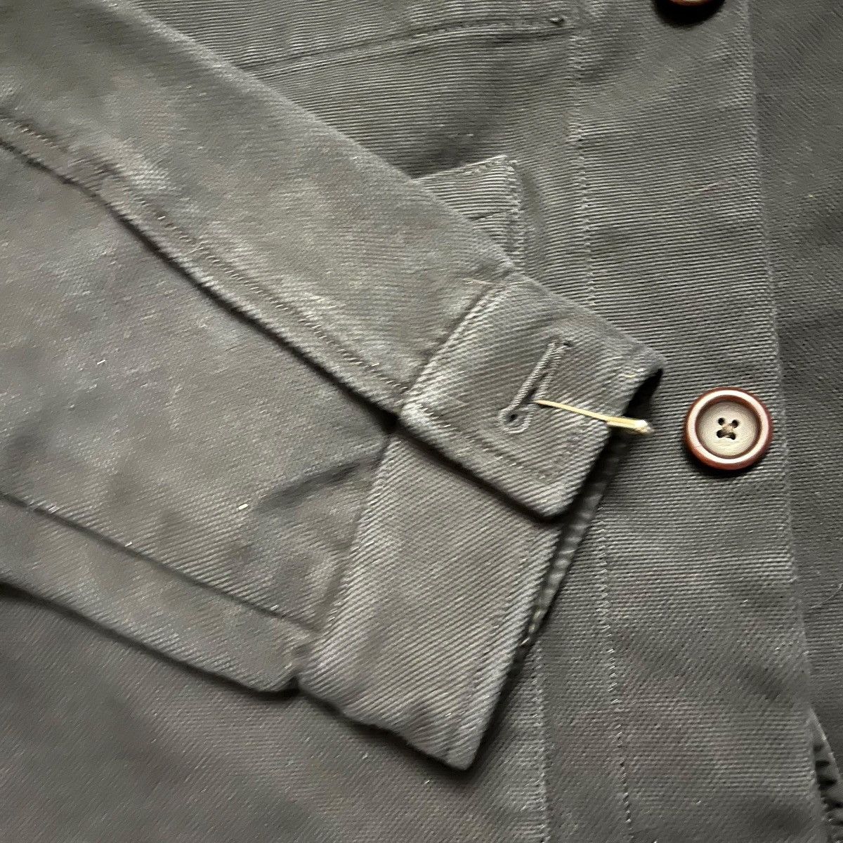 Japanese Brand Oobe Brand Black Chore Jacket Faded Size L Worn Used Size US L / EU 52-54 / 3 - 9 Thumbnail